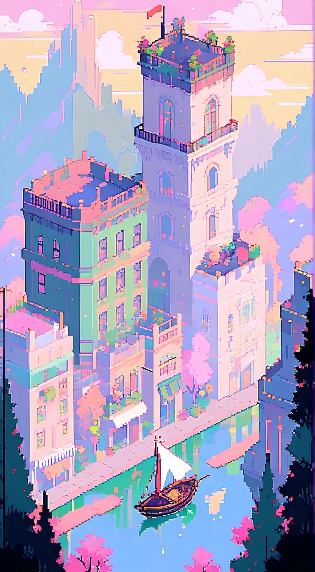 ai character: Spongebob crew  background