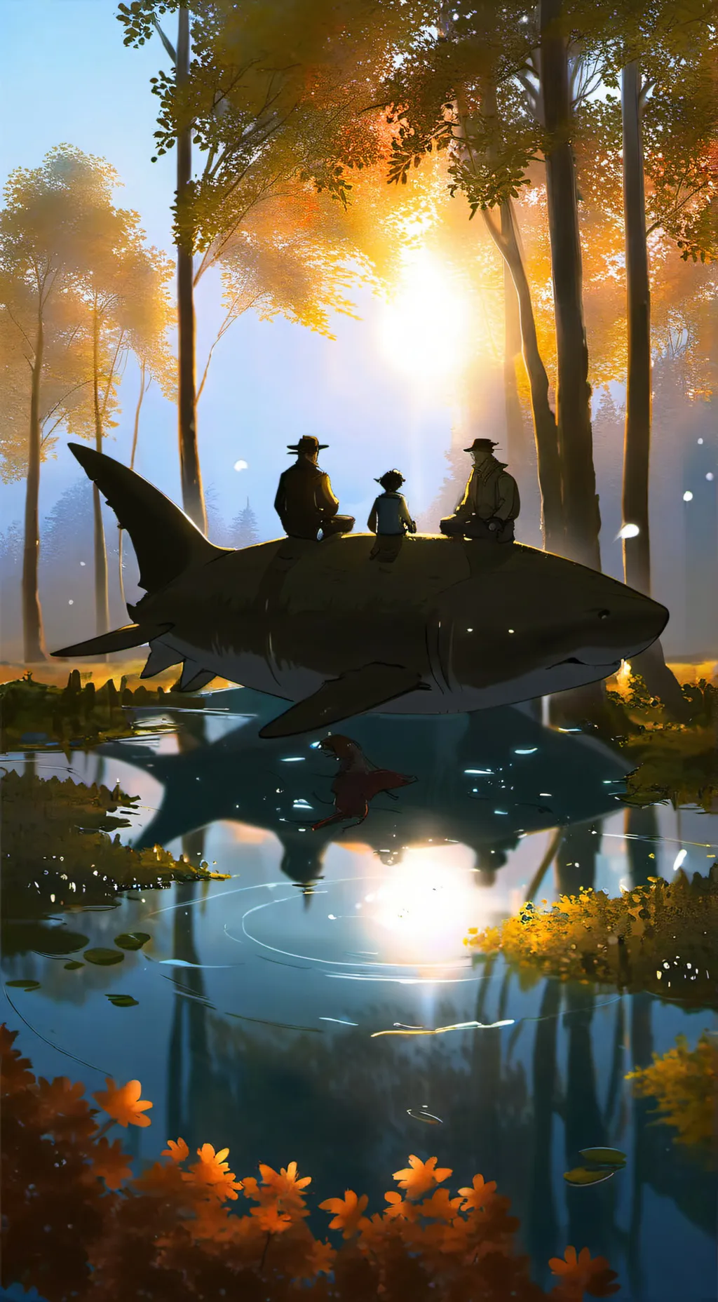 ai character: Fisch background