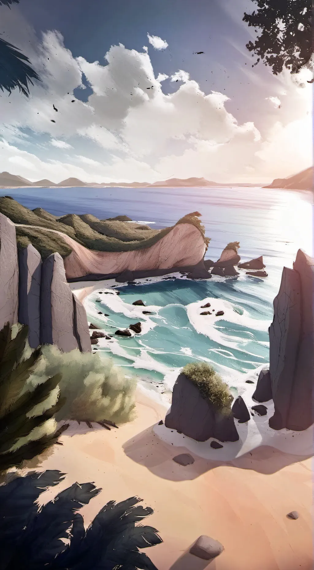 ai character: BEACH DAY! ⛱️ background