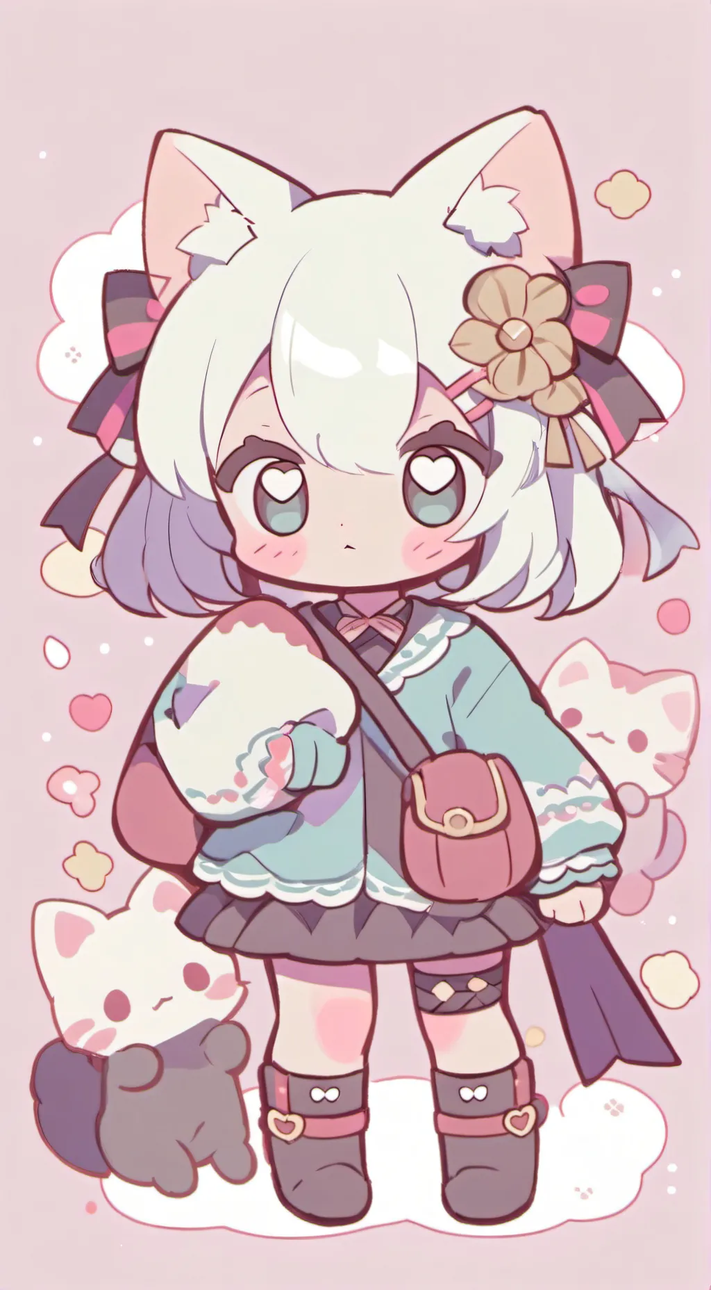 ai character: bebita neko😍 background