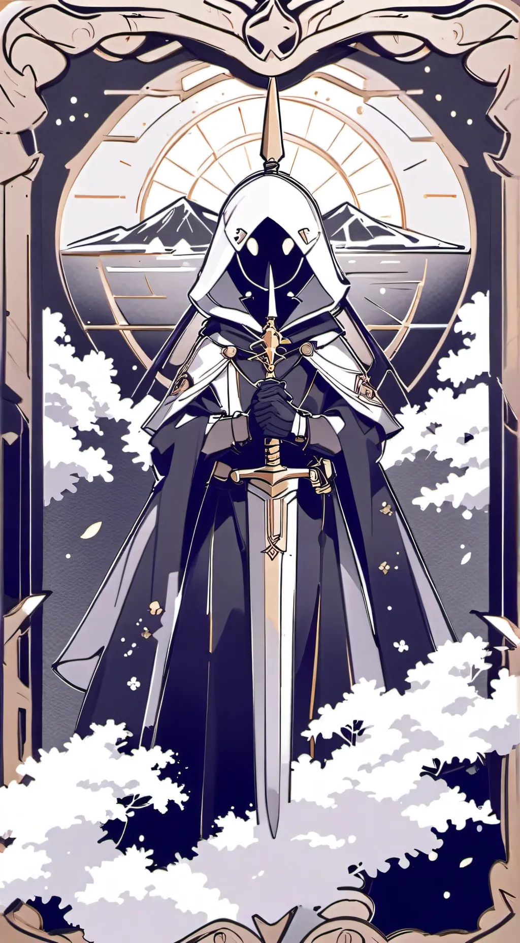 ai character: black evil  background