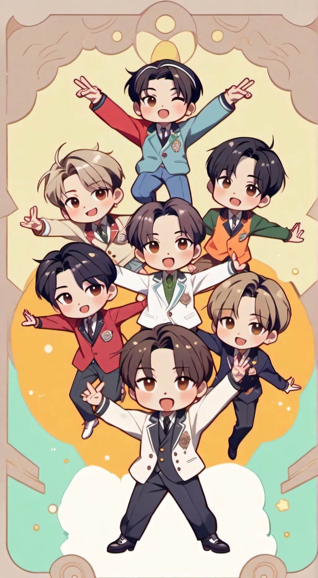 ai character: ENHYPEN background