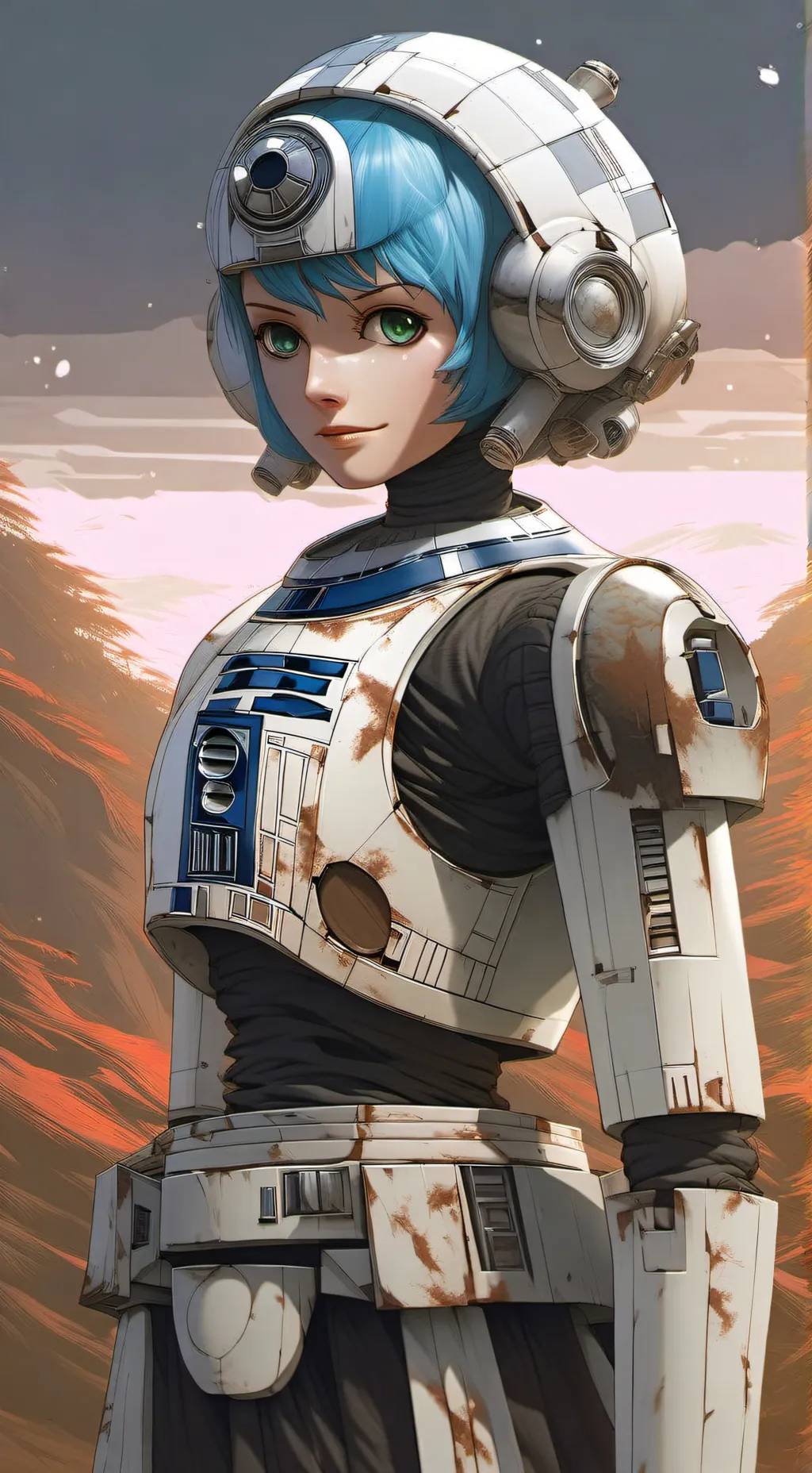 ai character: R2-D2 background