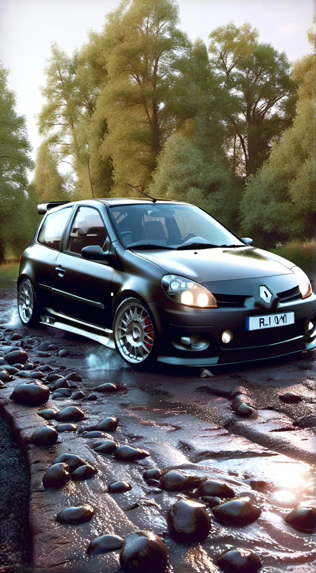 ai character: Renault clio 3 rs background
