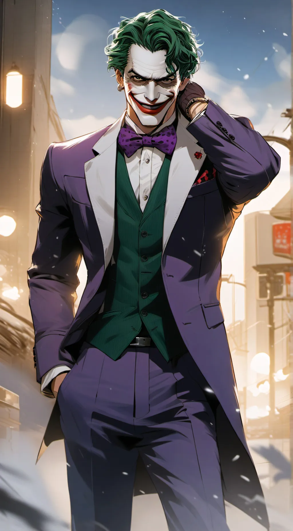 ai character: The Joker  background