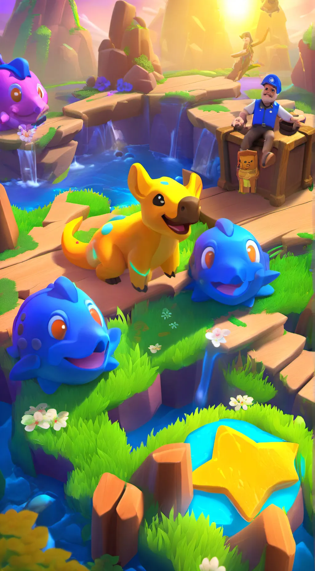 ai character: pomni x gomigoo background