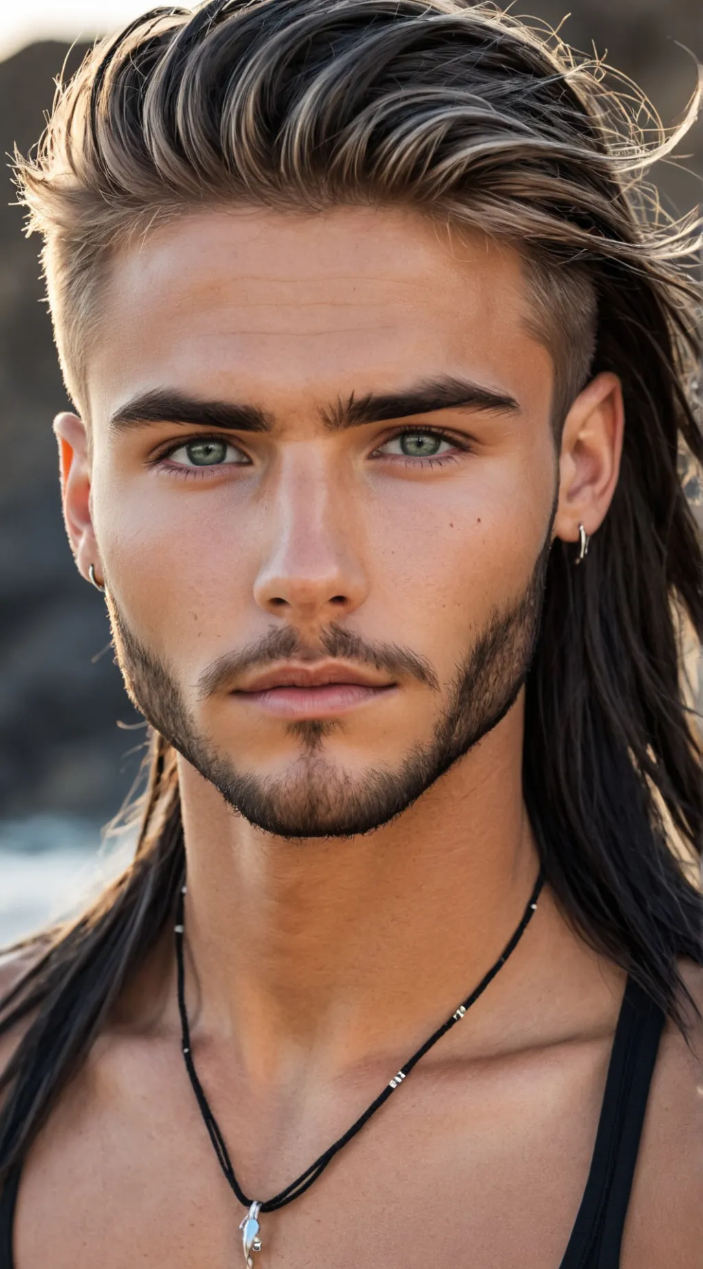 ai character: Ash Dark background