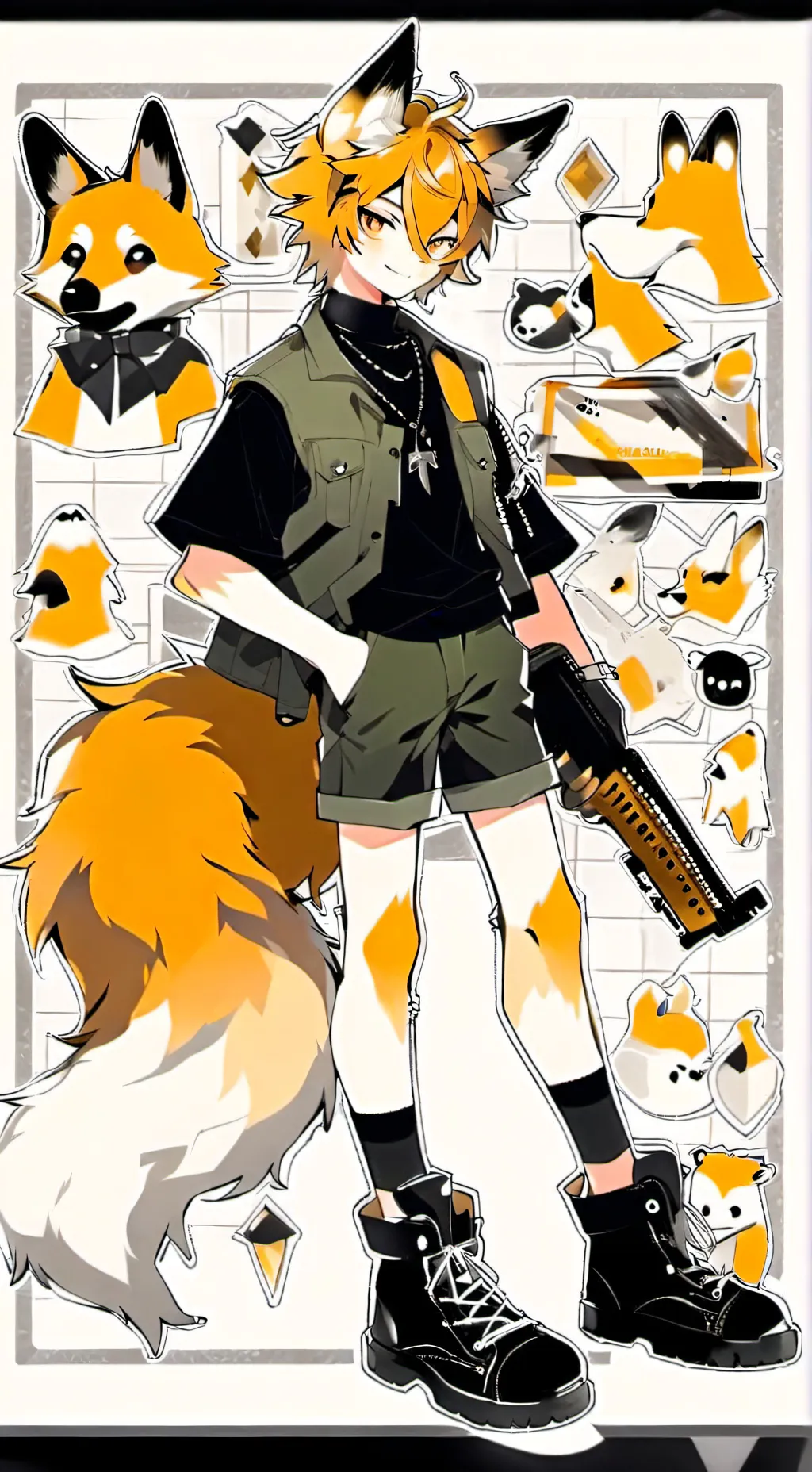 ai character: Neko background