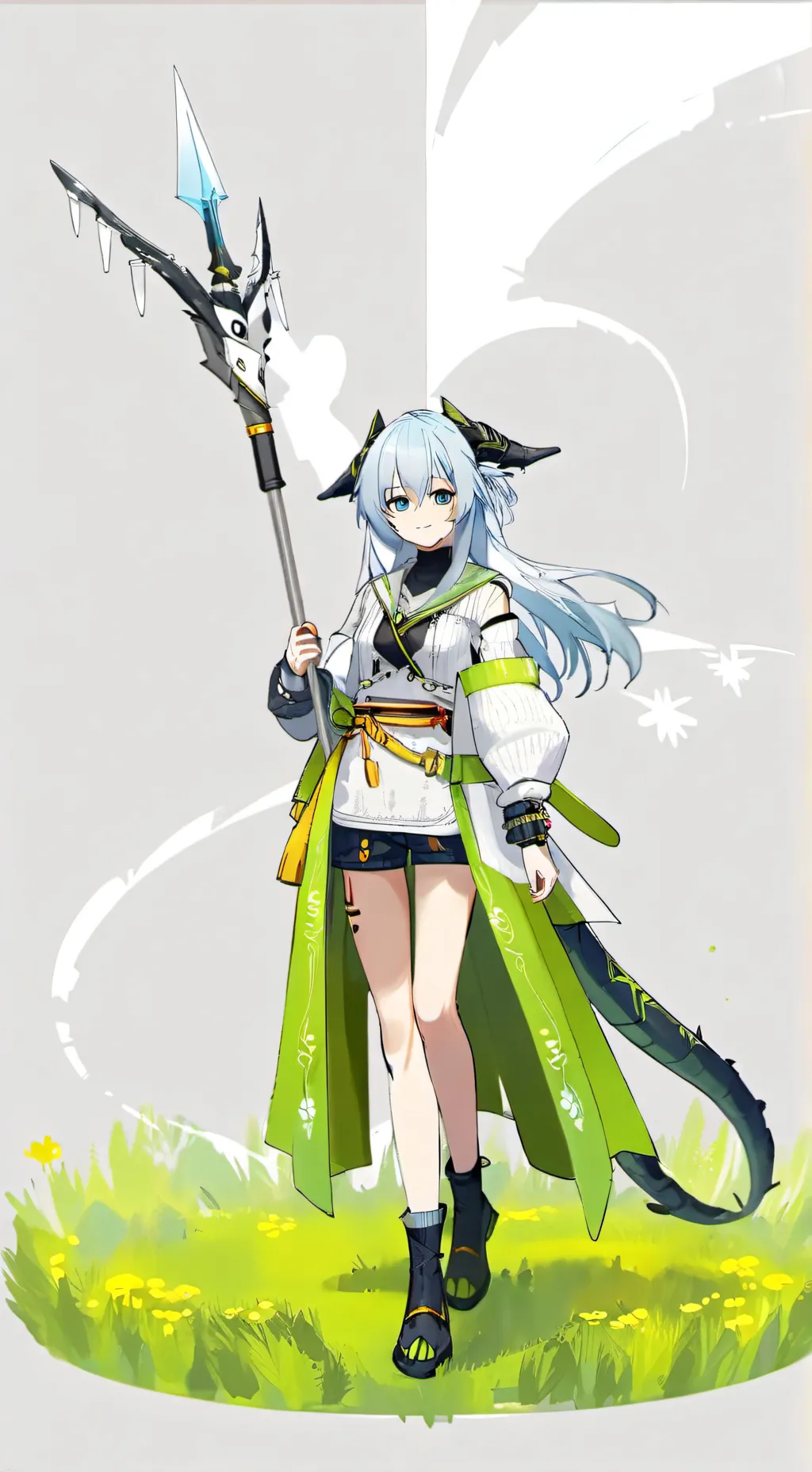 ai character: Sylf Code:Grass background