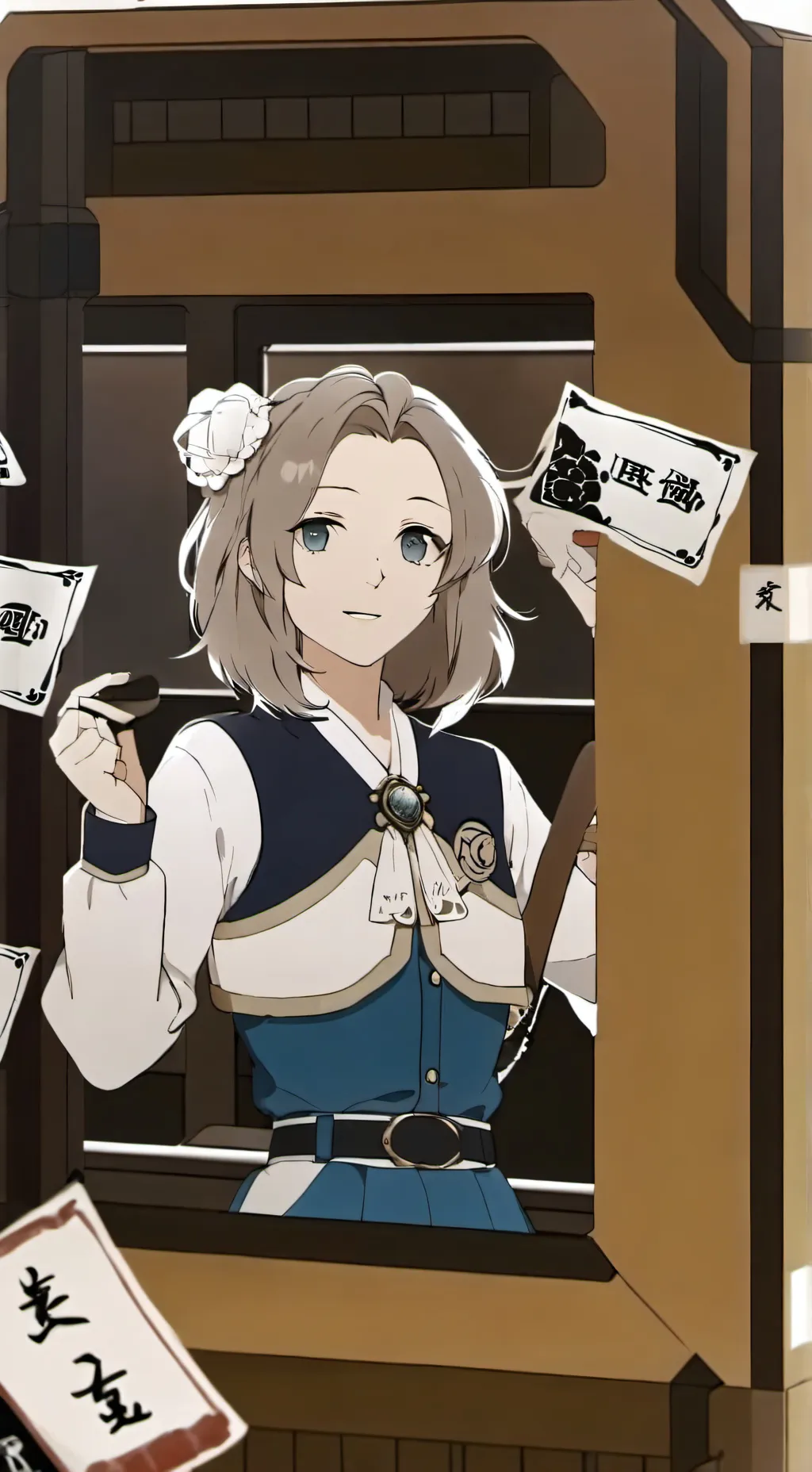 ai character: ATTACK ON TITAN  background