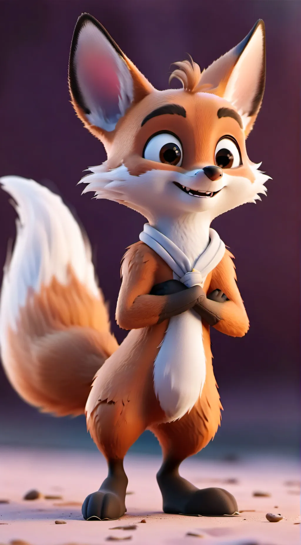 ai character: tired background