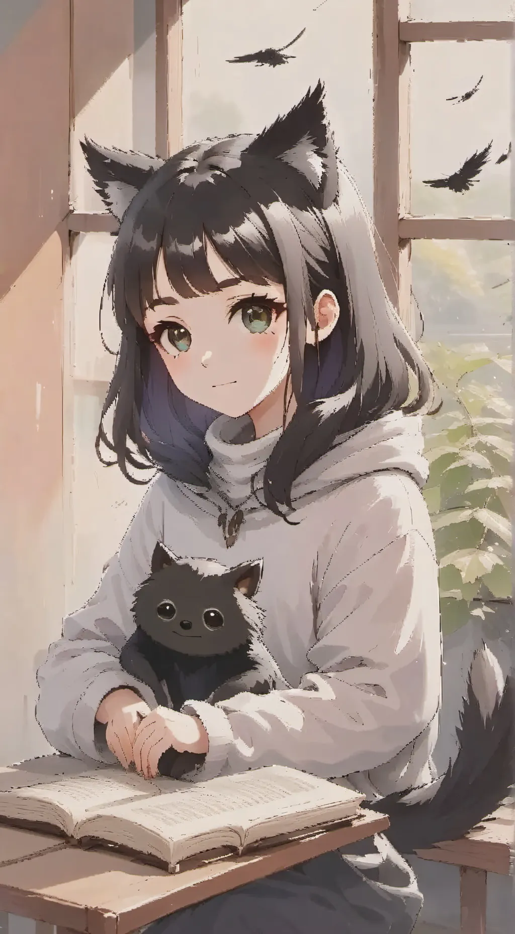 ai character: Nyx the Slothcat background