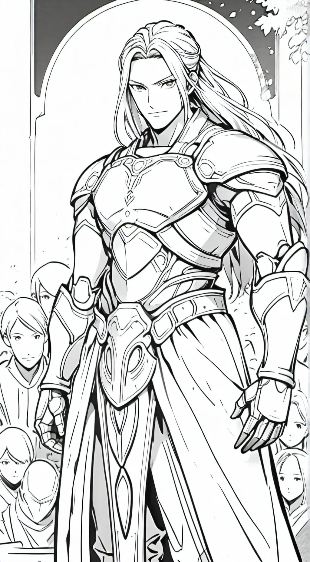 ai character: Human iron golem background