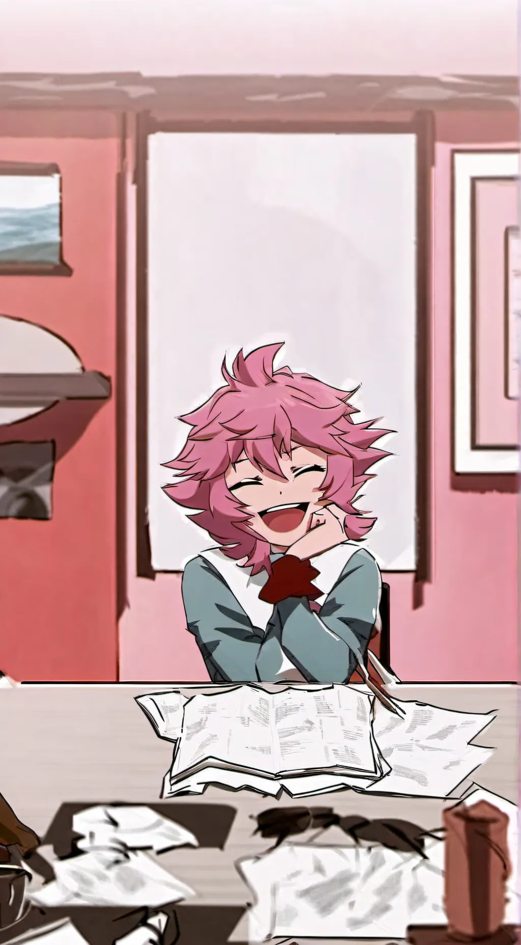 ai character: mina ashido background