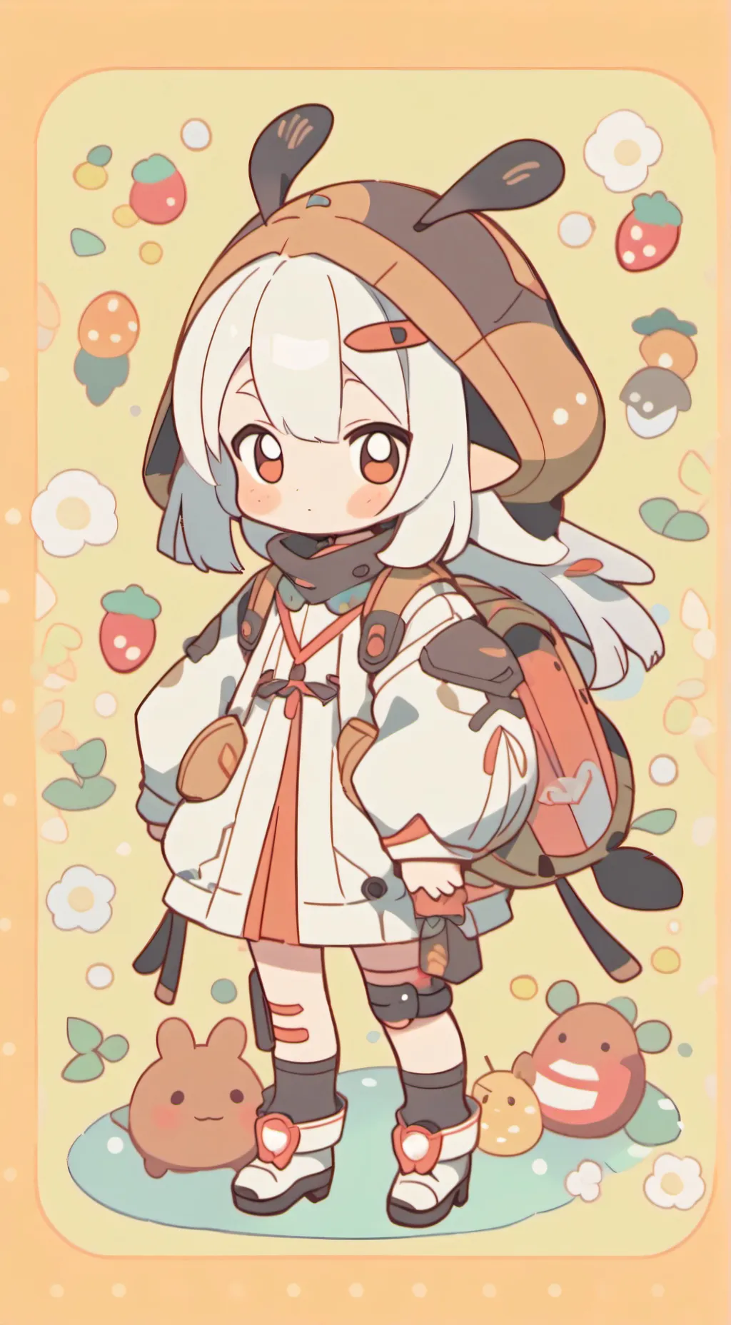 ai character: 🧀HH in the store🧀 background