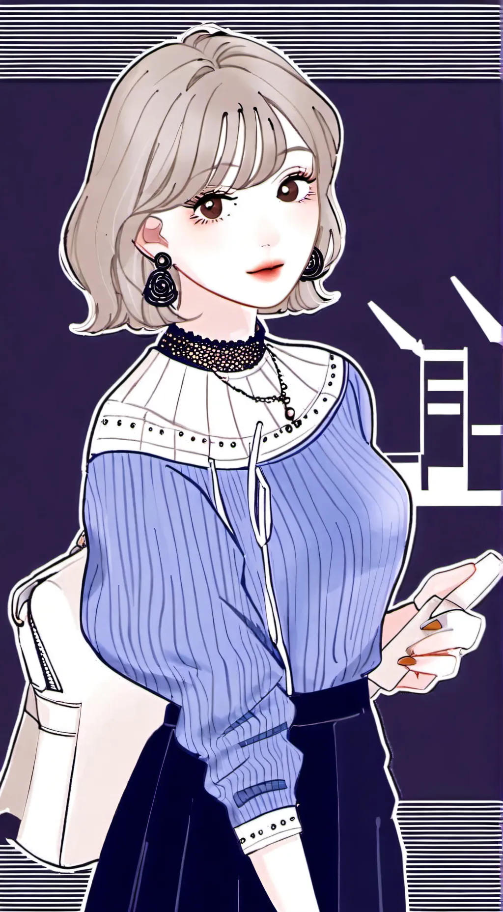 ai character: Korean ex want u 😏 background