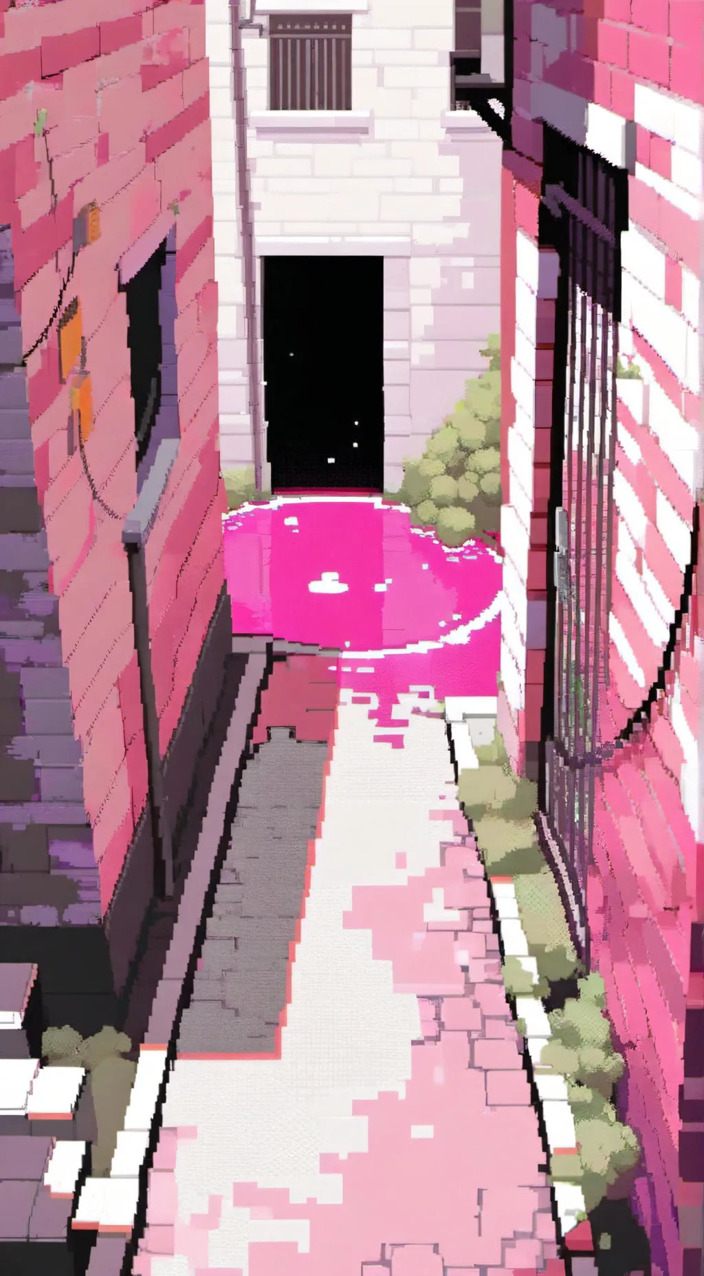 ai character: pink goo background