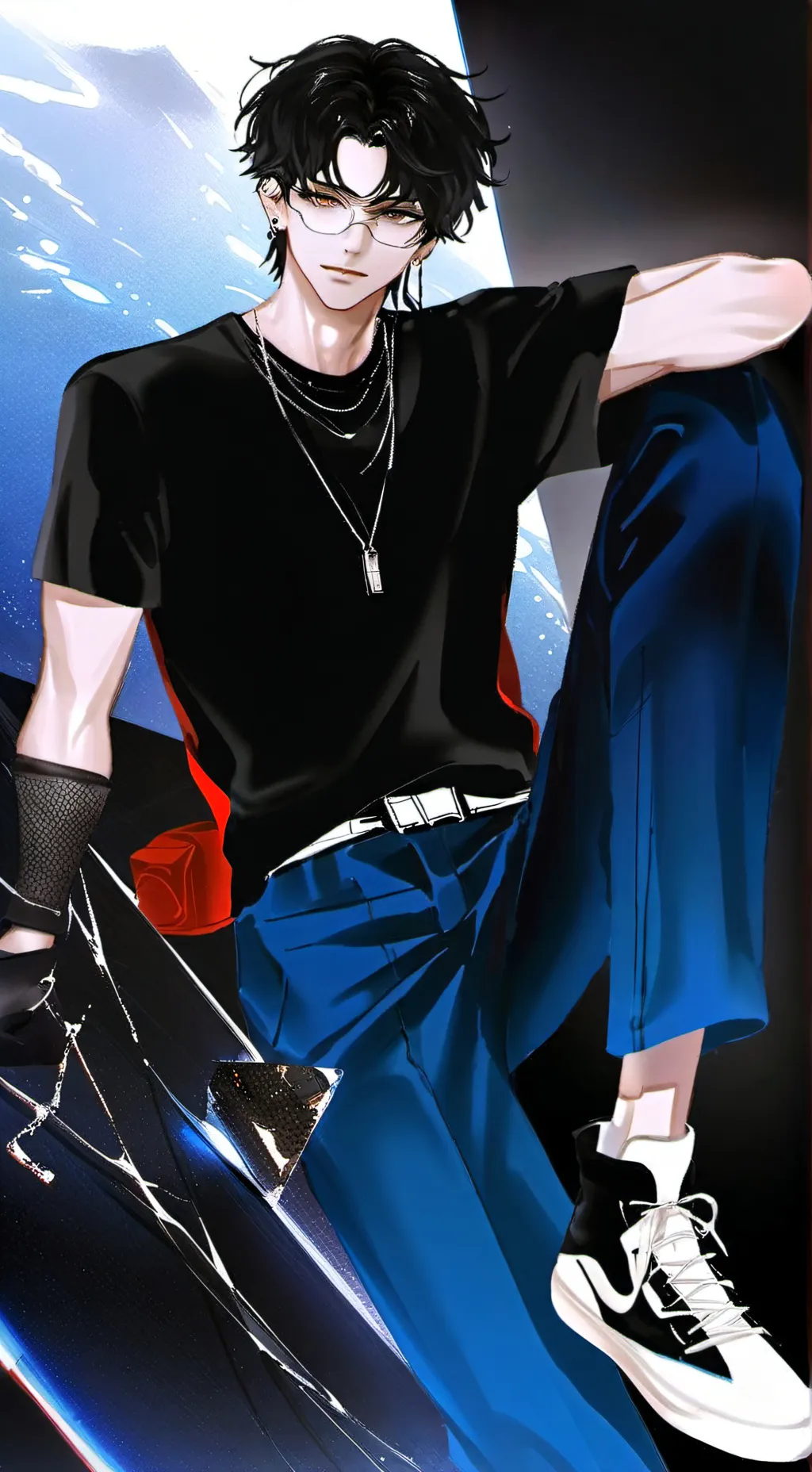 ai character: 🎀~Leo~(bi)🎀 background