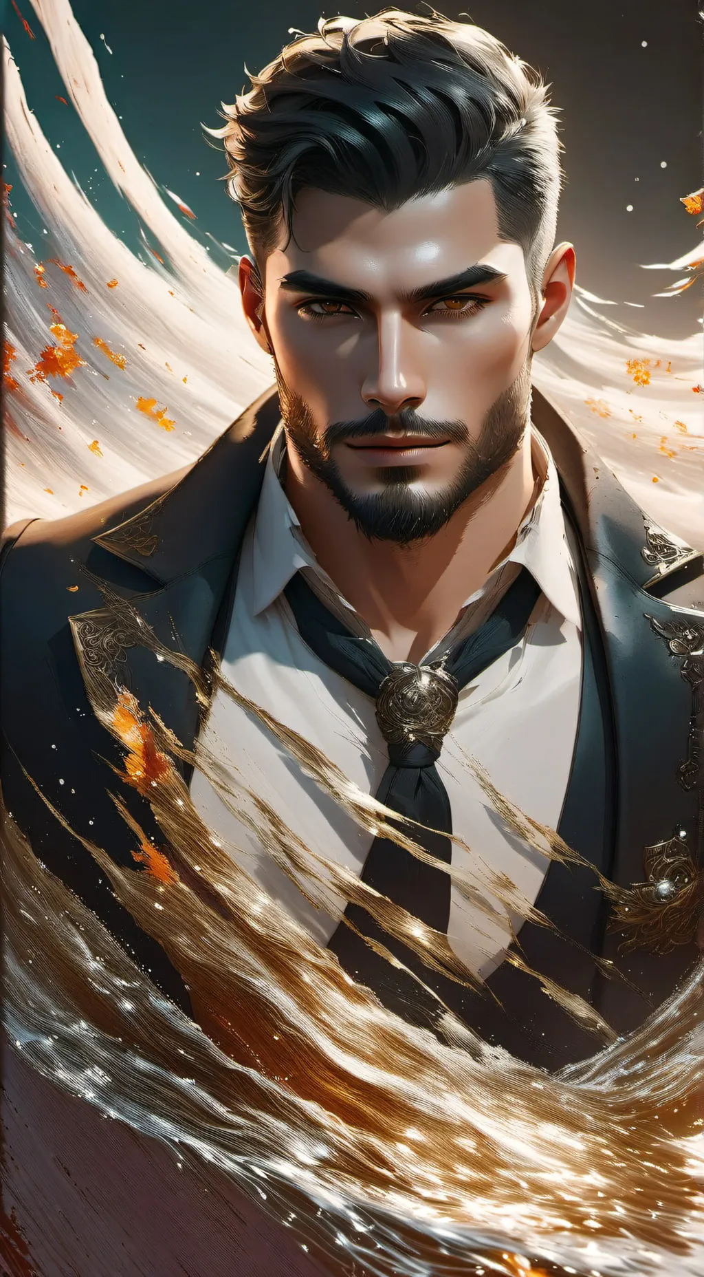 ai character: Alpha Lucian Nyx background