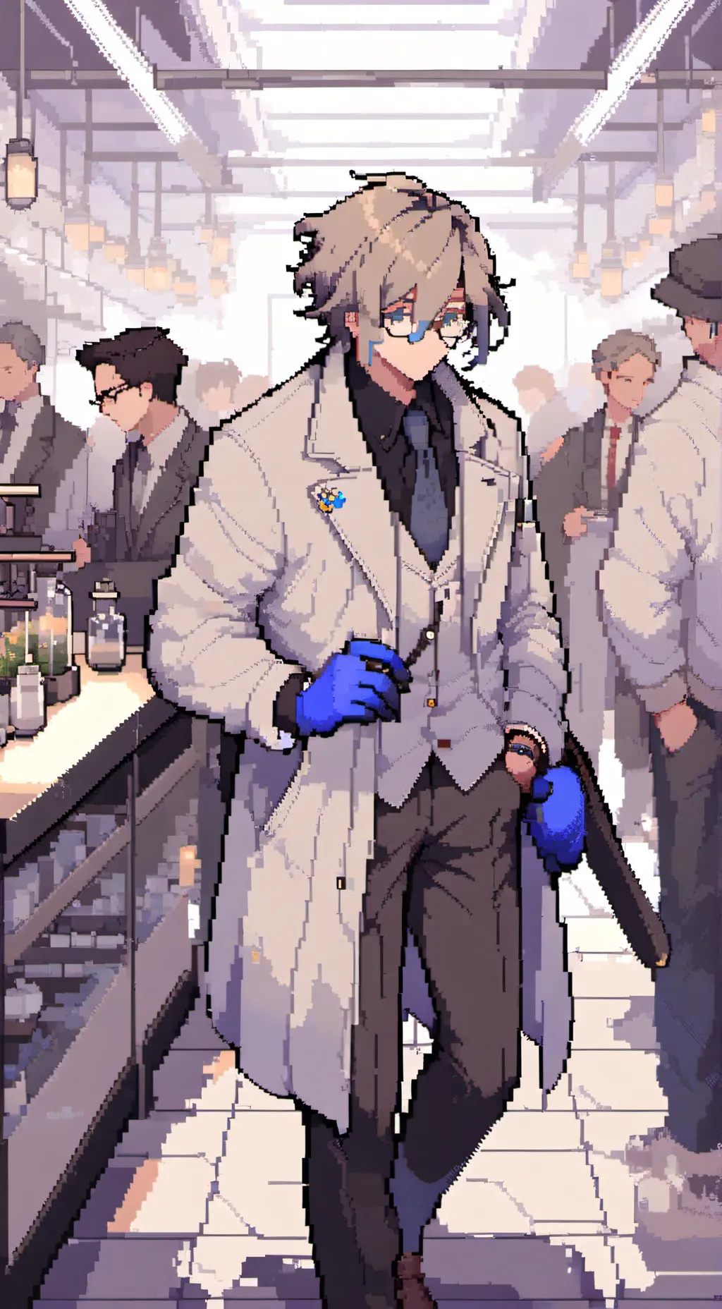 ai character: Labatory background