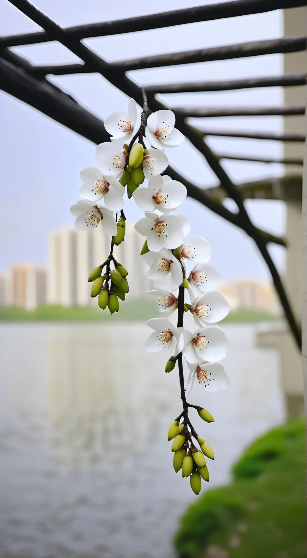 ai character: GREY SPRUNKI background