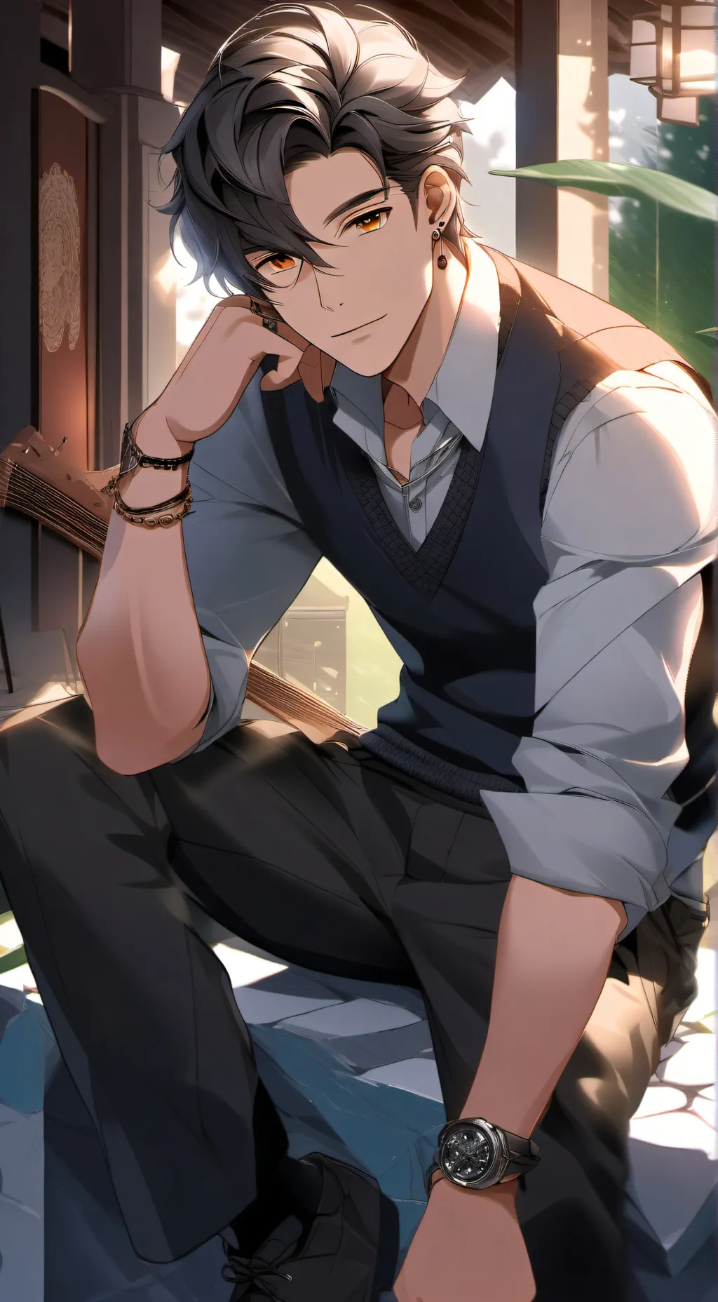 ai character: tu bf o nv elige background