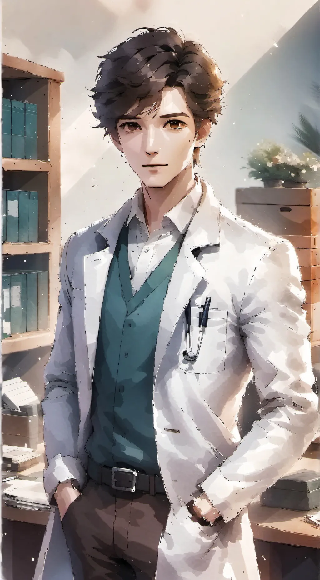 ai character: врач background