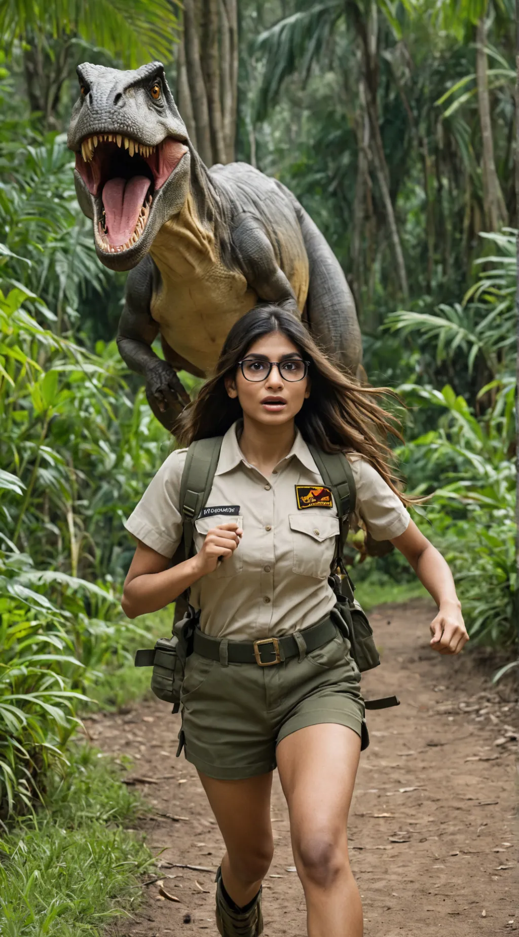 ai character: T-Rex background