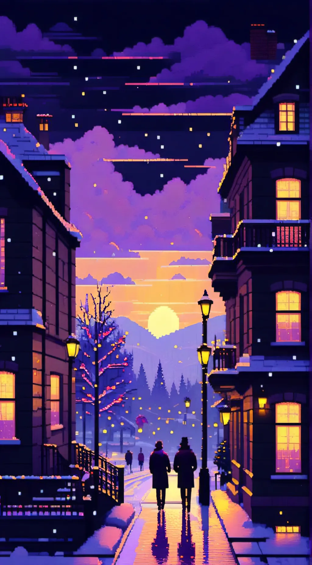 ai character: Hilda CHRISTMAS ! background