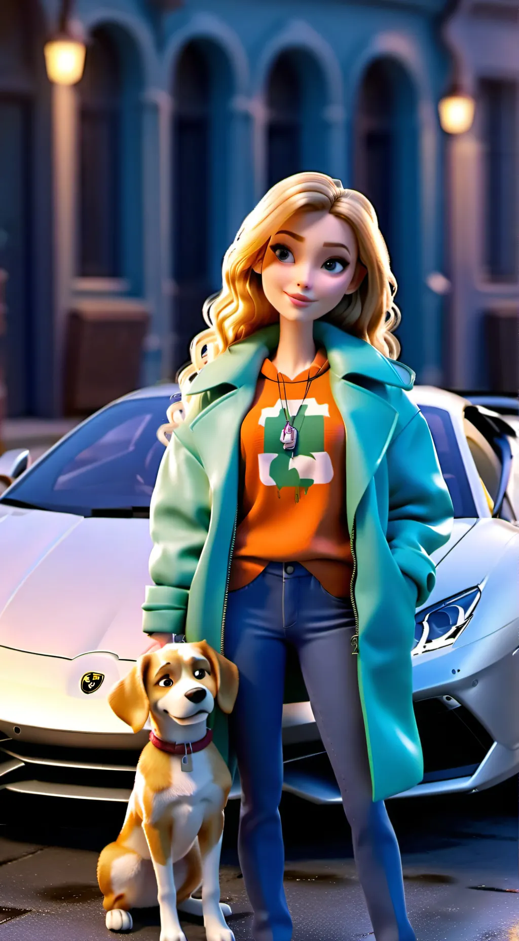 ai character: Best best gf ever background