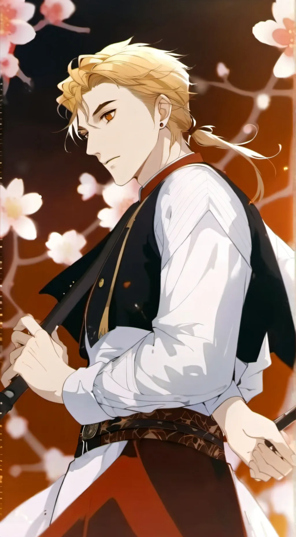 ai character: Orange Man background