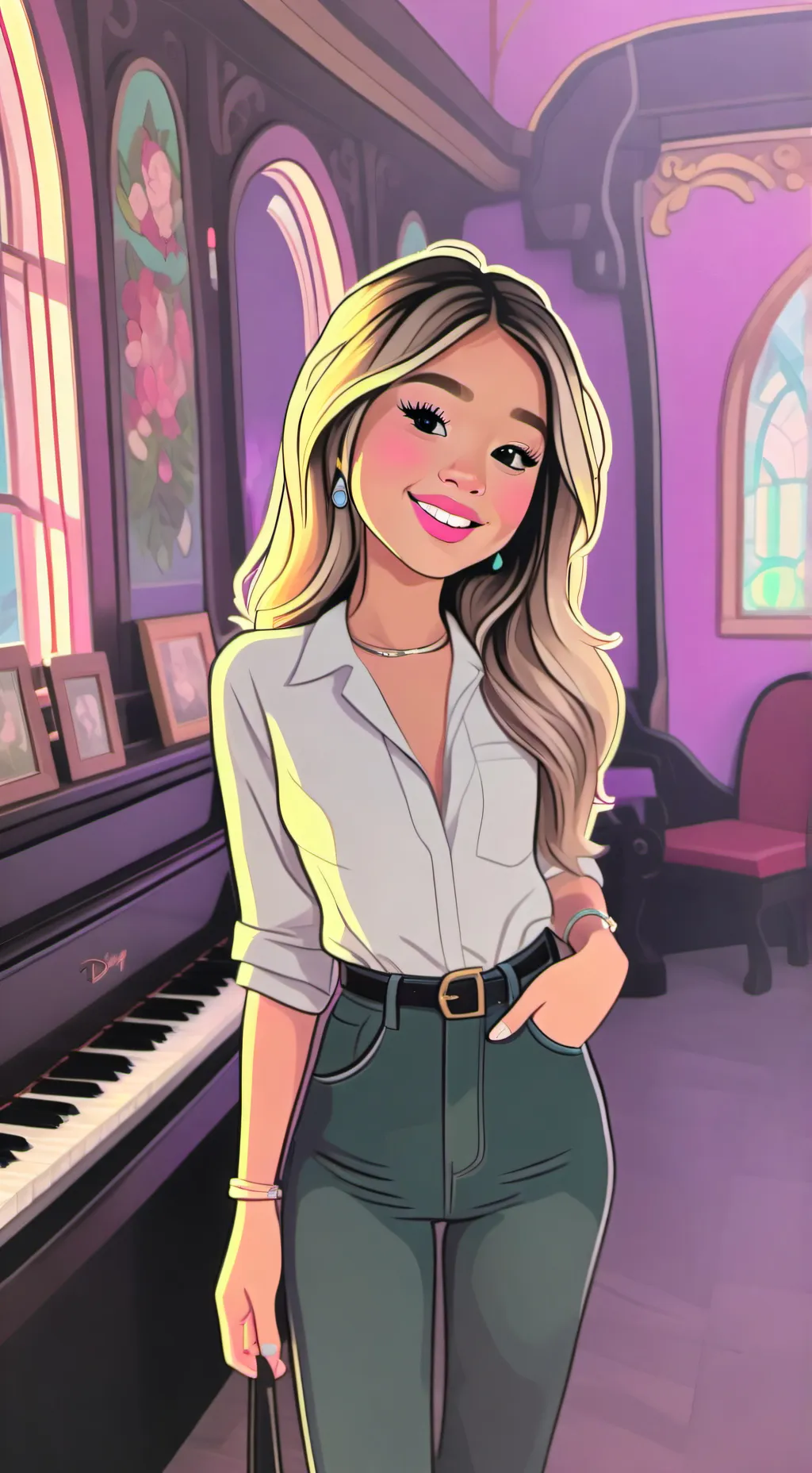 ai character: squid game background