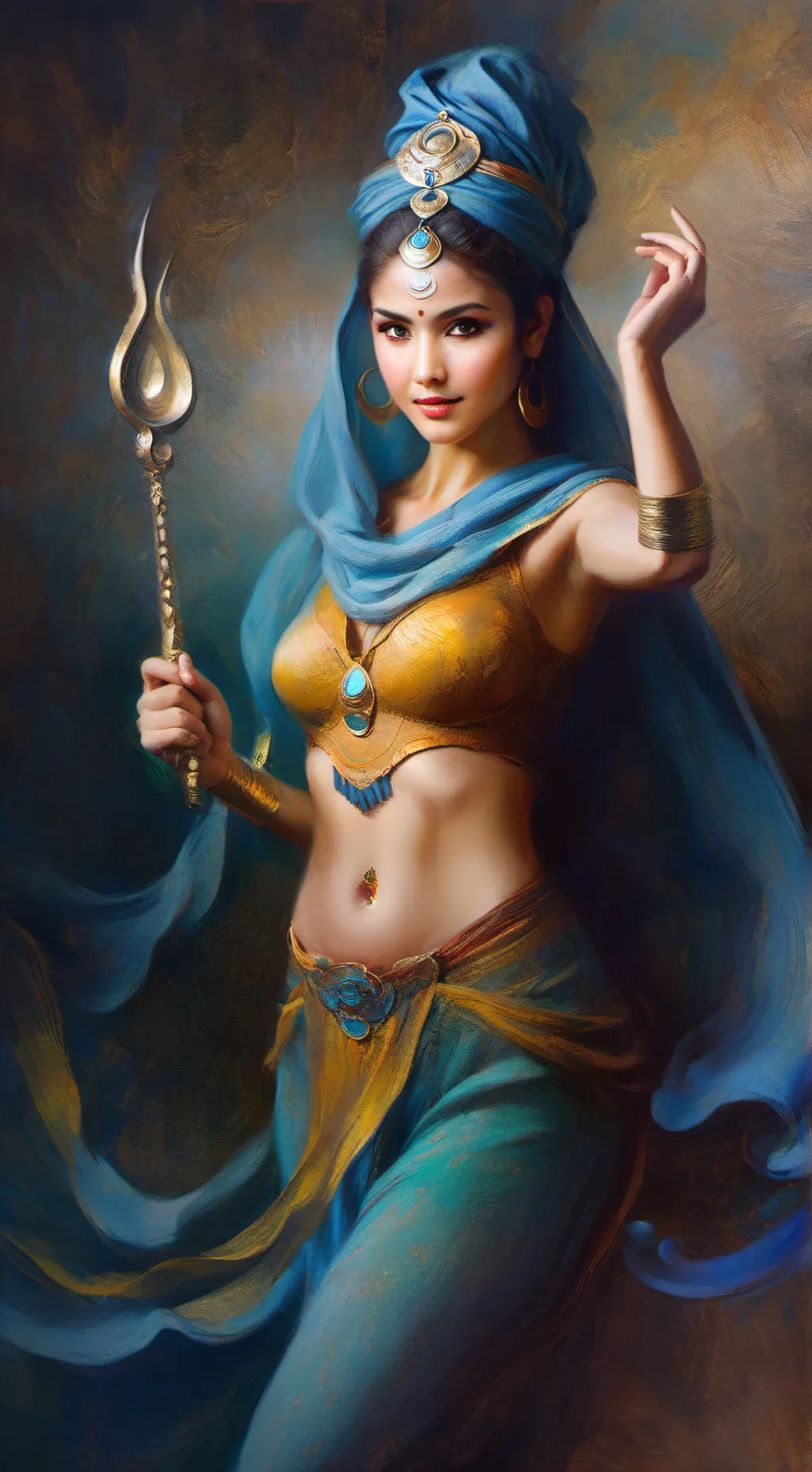 ai character: Gigantic Genie background