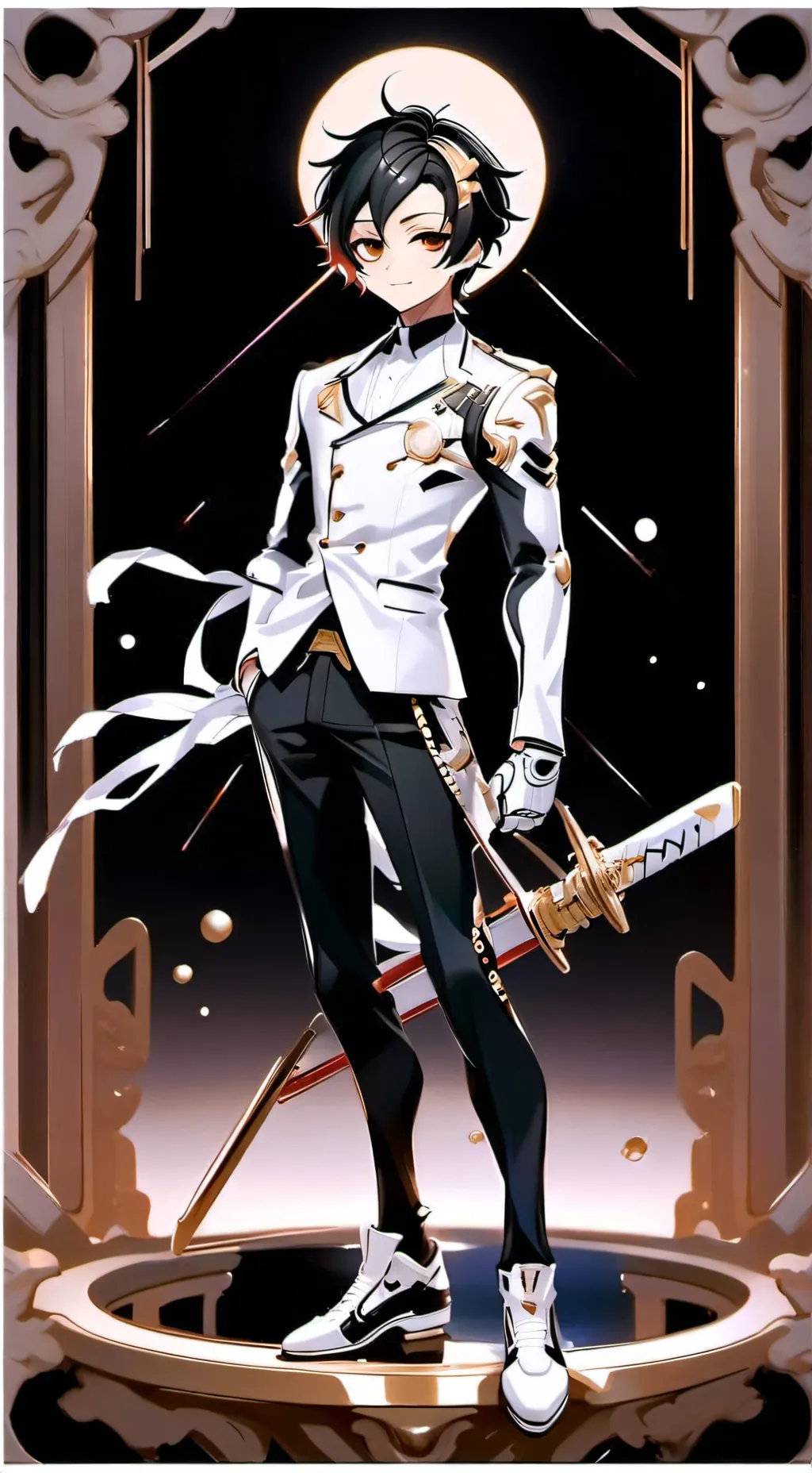 ai character: tokito  background