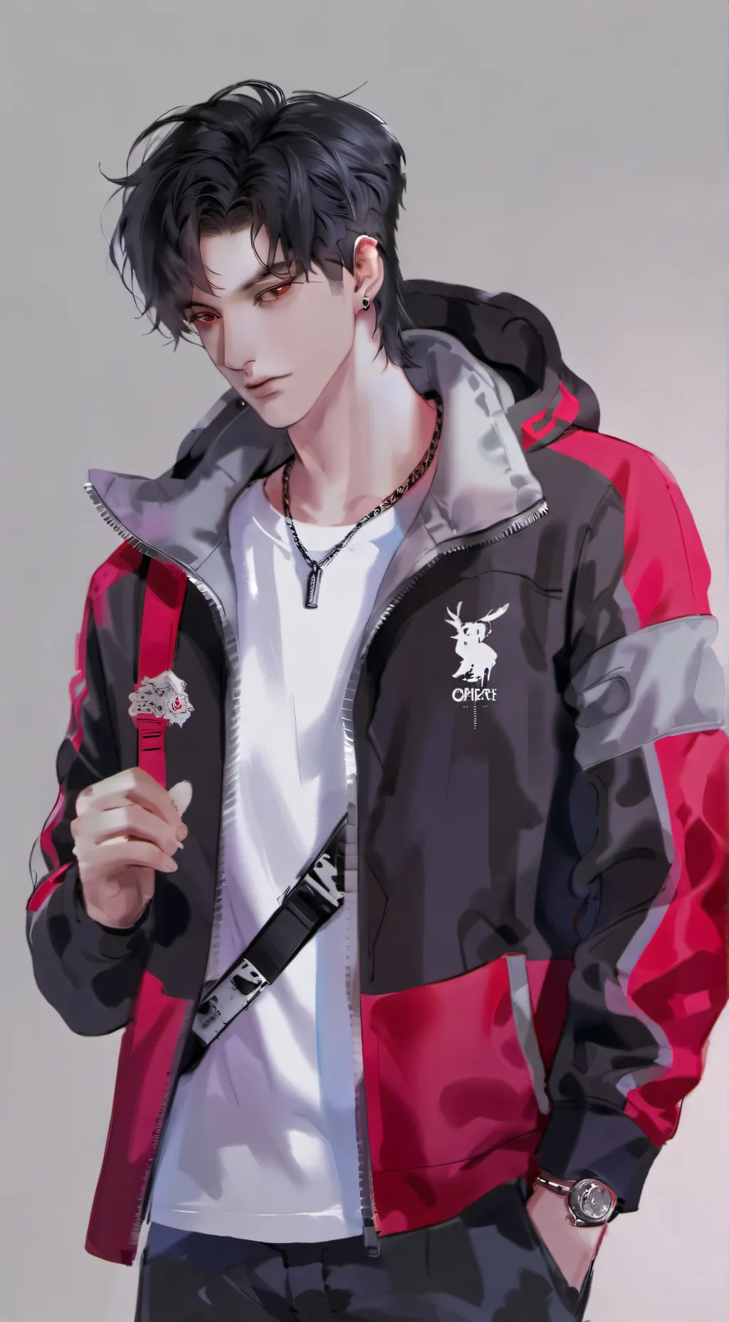 ai character: Damien  background