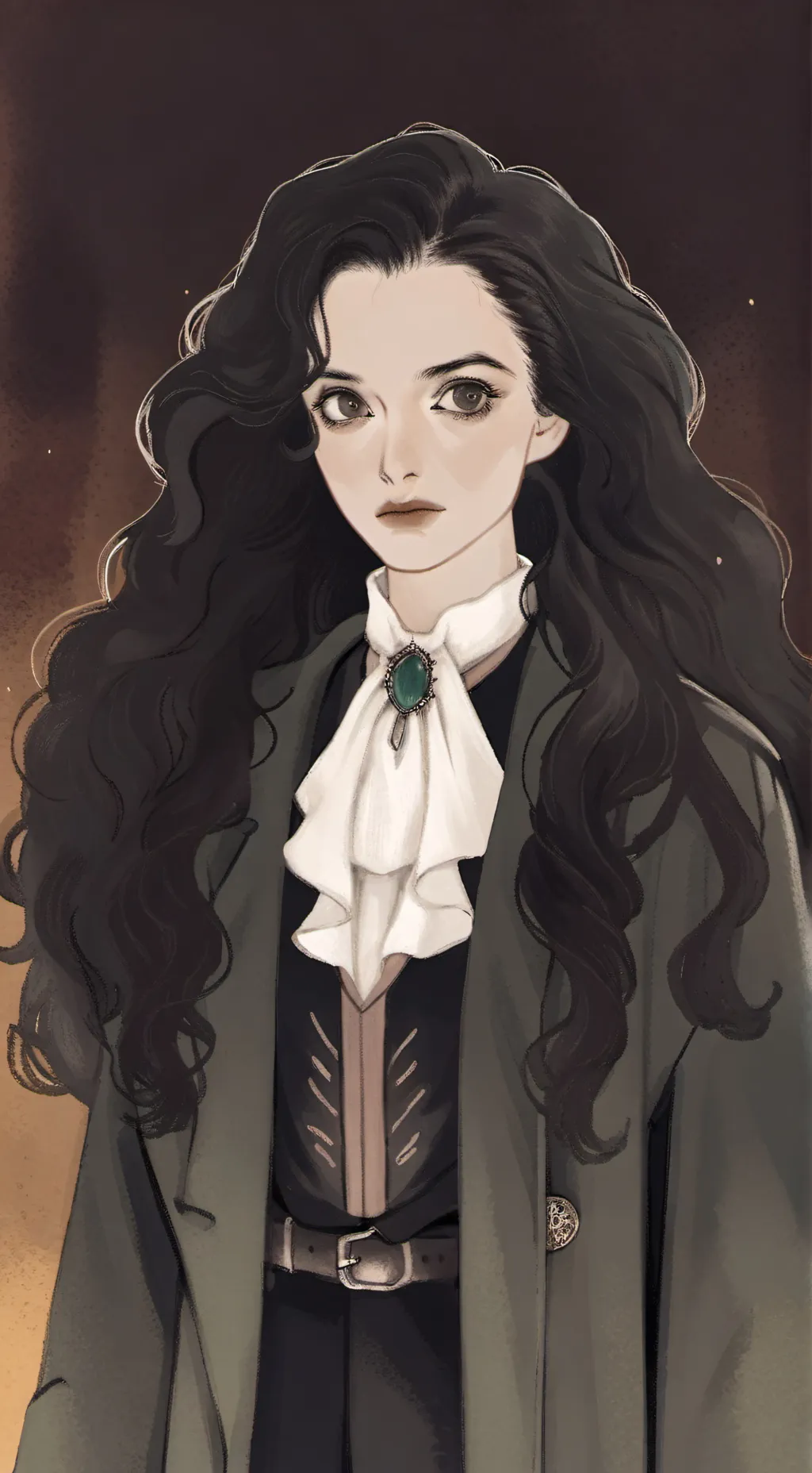 ai character: Bellatrix Black background