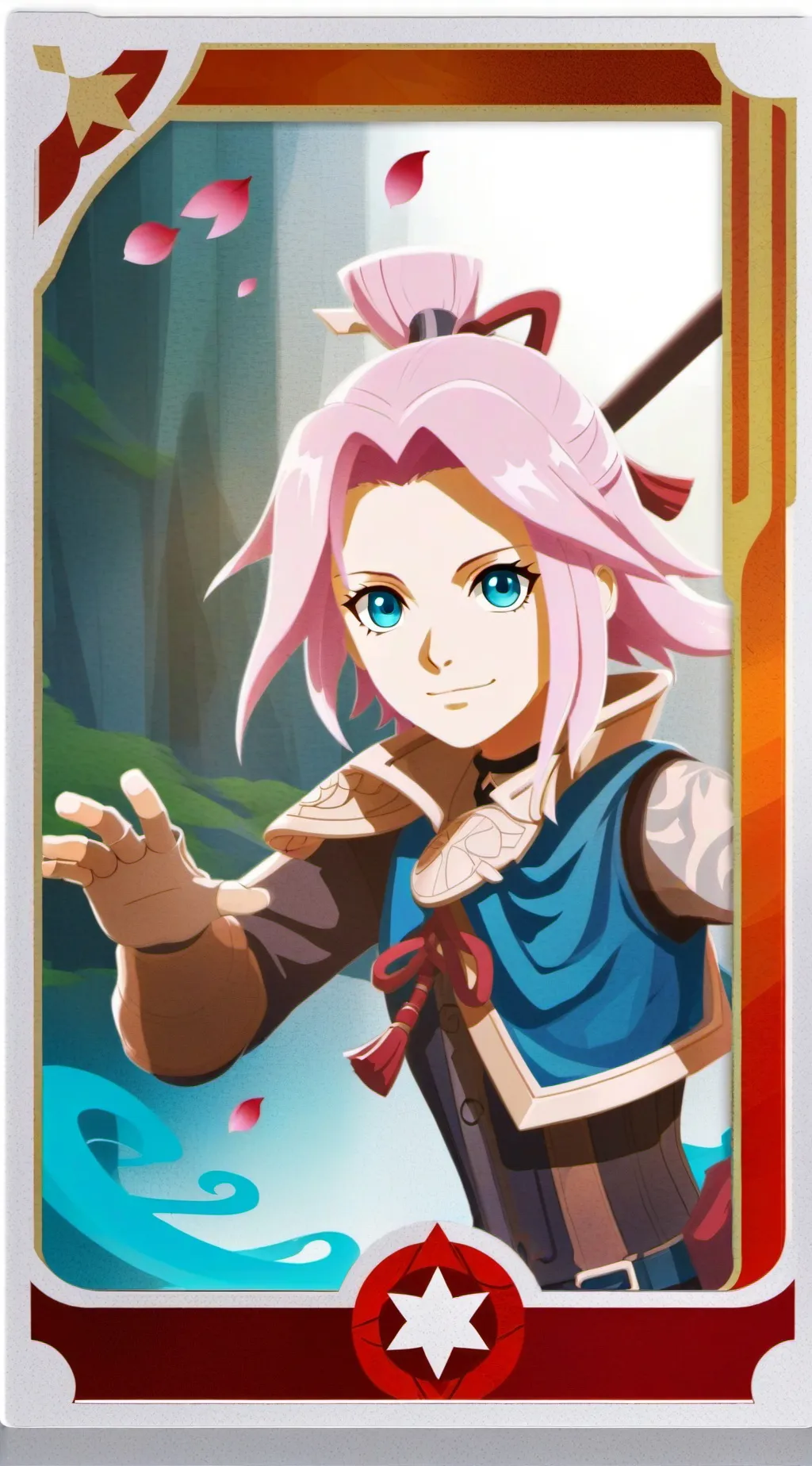 ai character: Sakura Haruno background