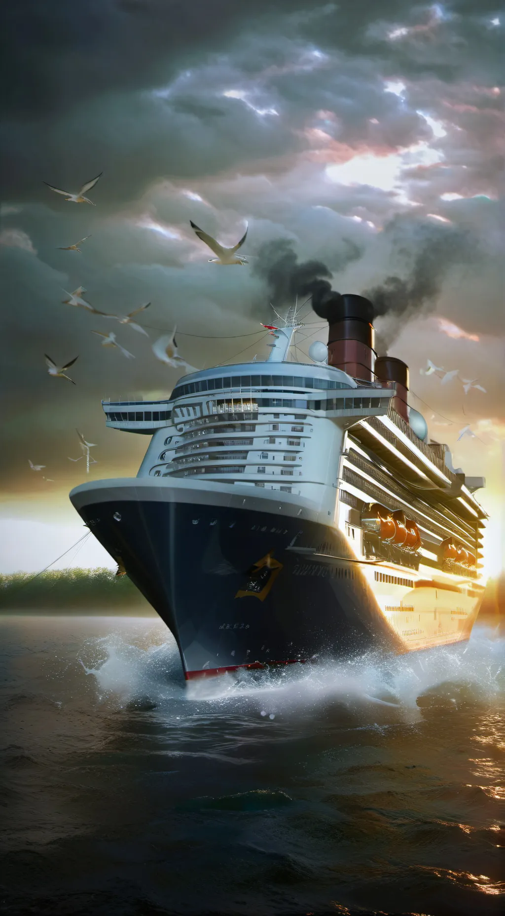 ai character: Cruise road trip  background