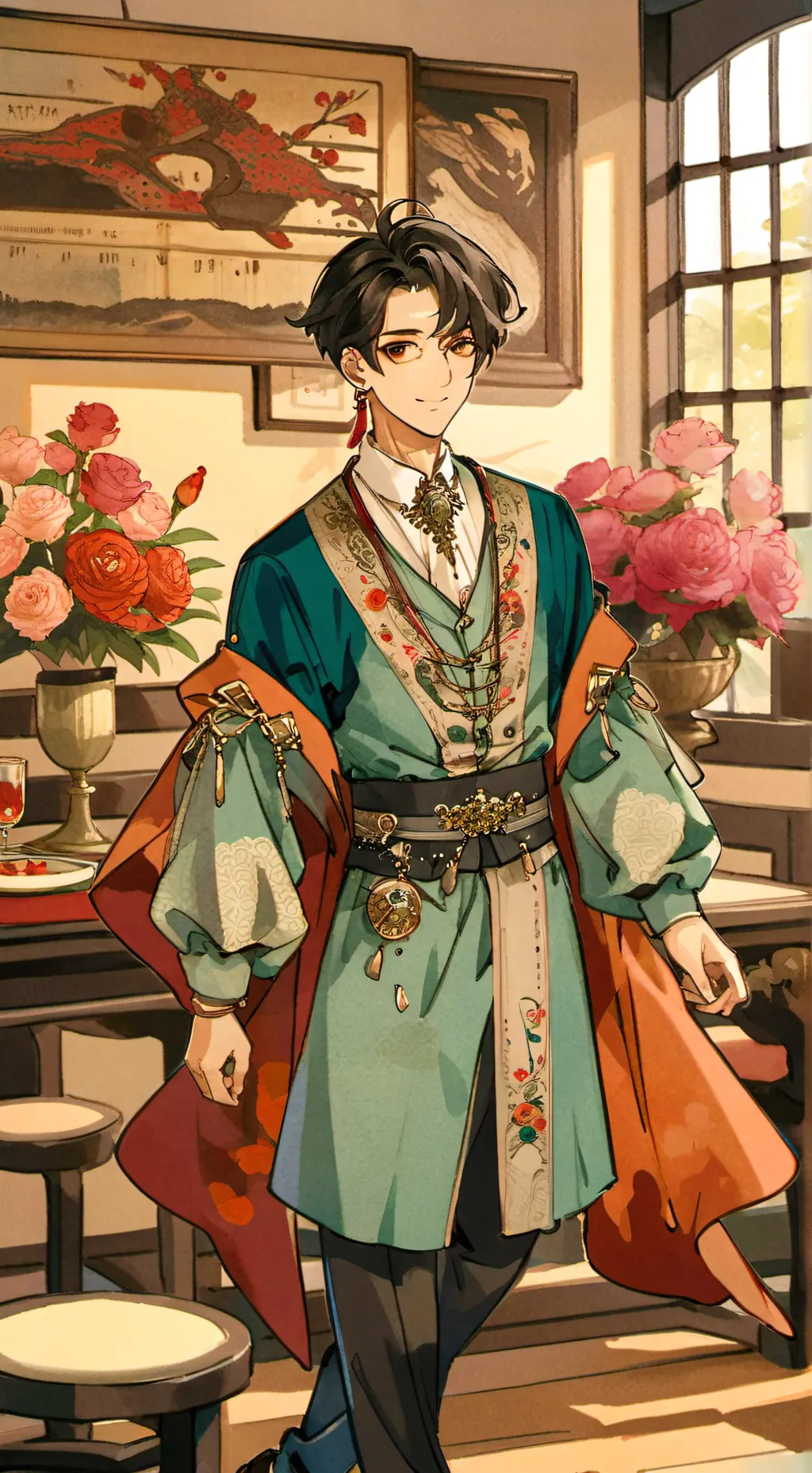 ai character: Lucas  background