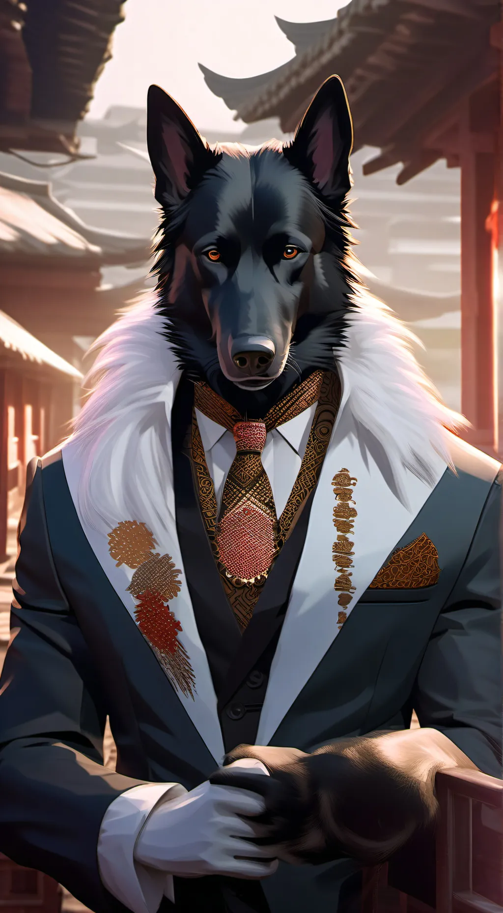 ai character: Black Shepherd background