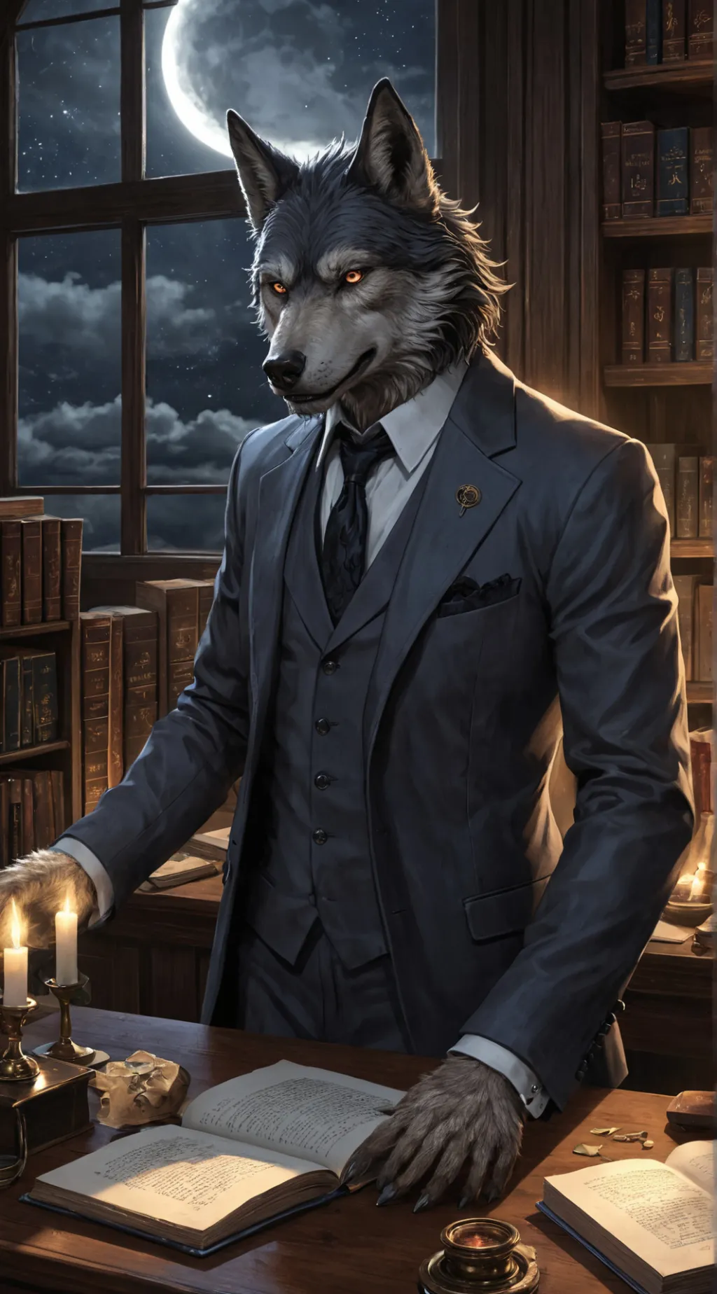 ai character: Lucien background