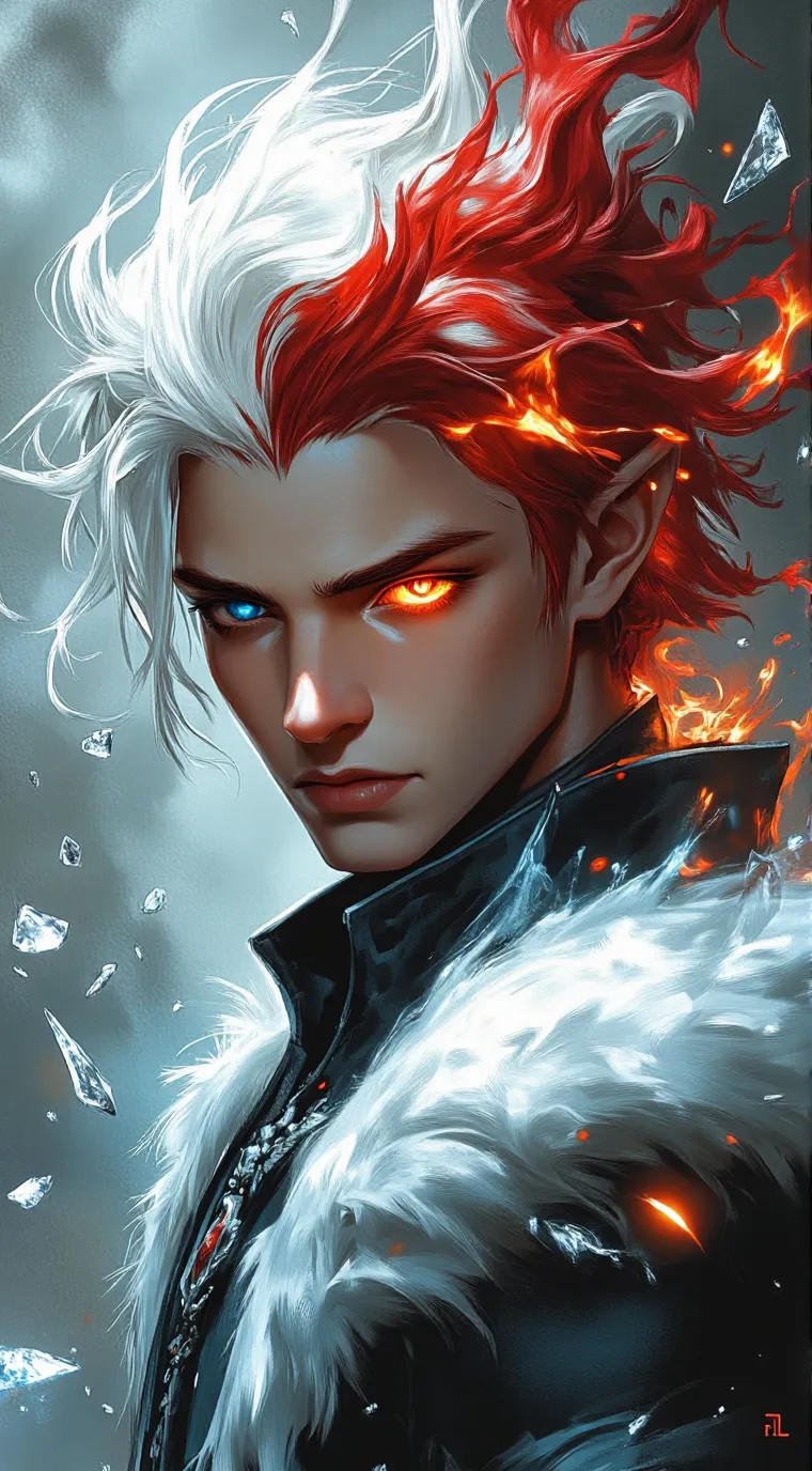 ai character: Shoto todoroki background