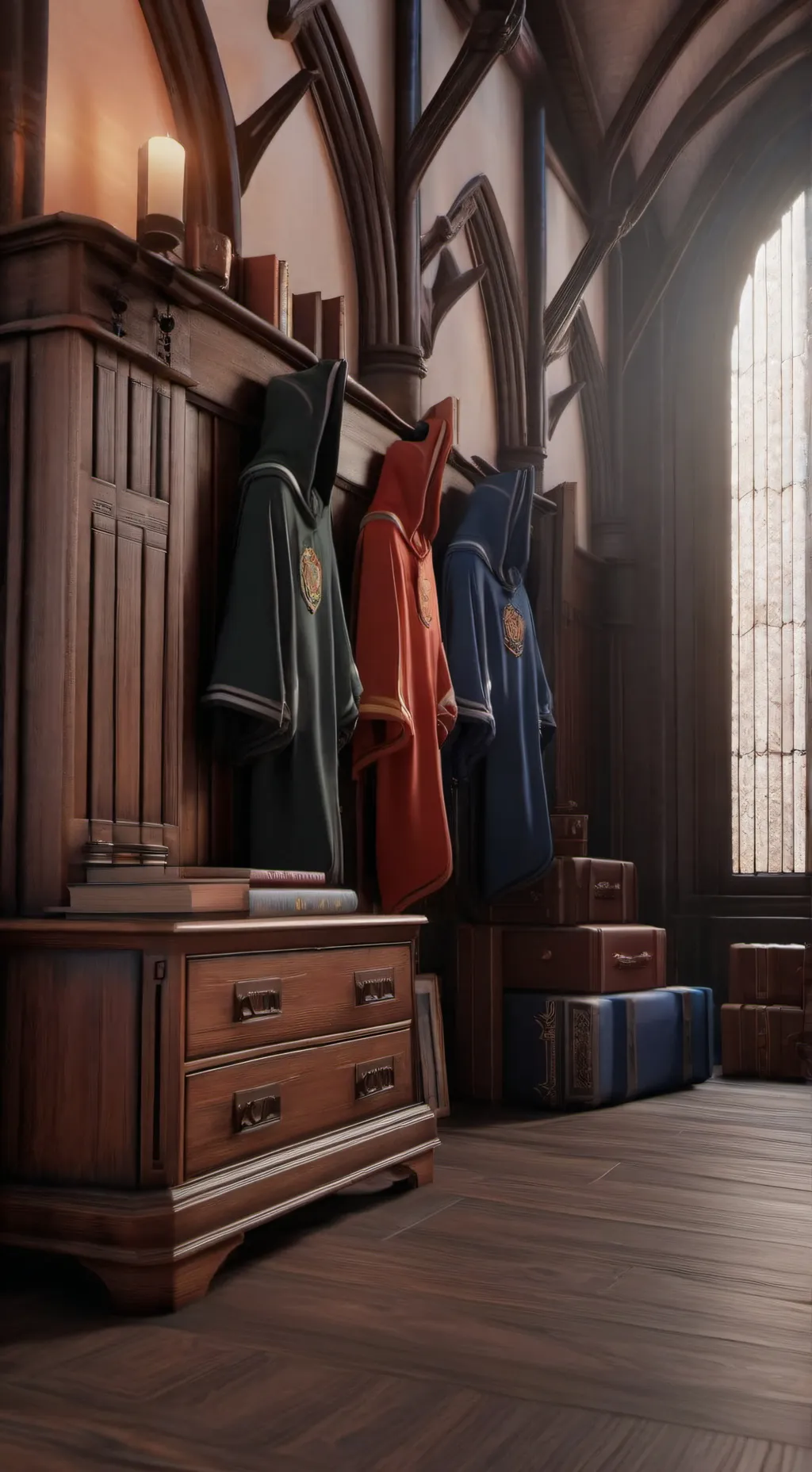 ai character: Hogwarts  background