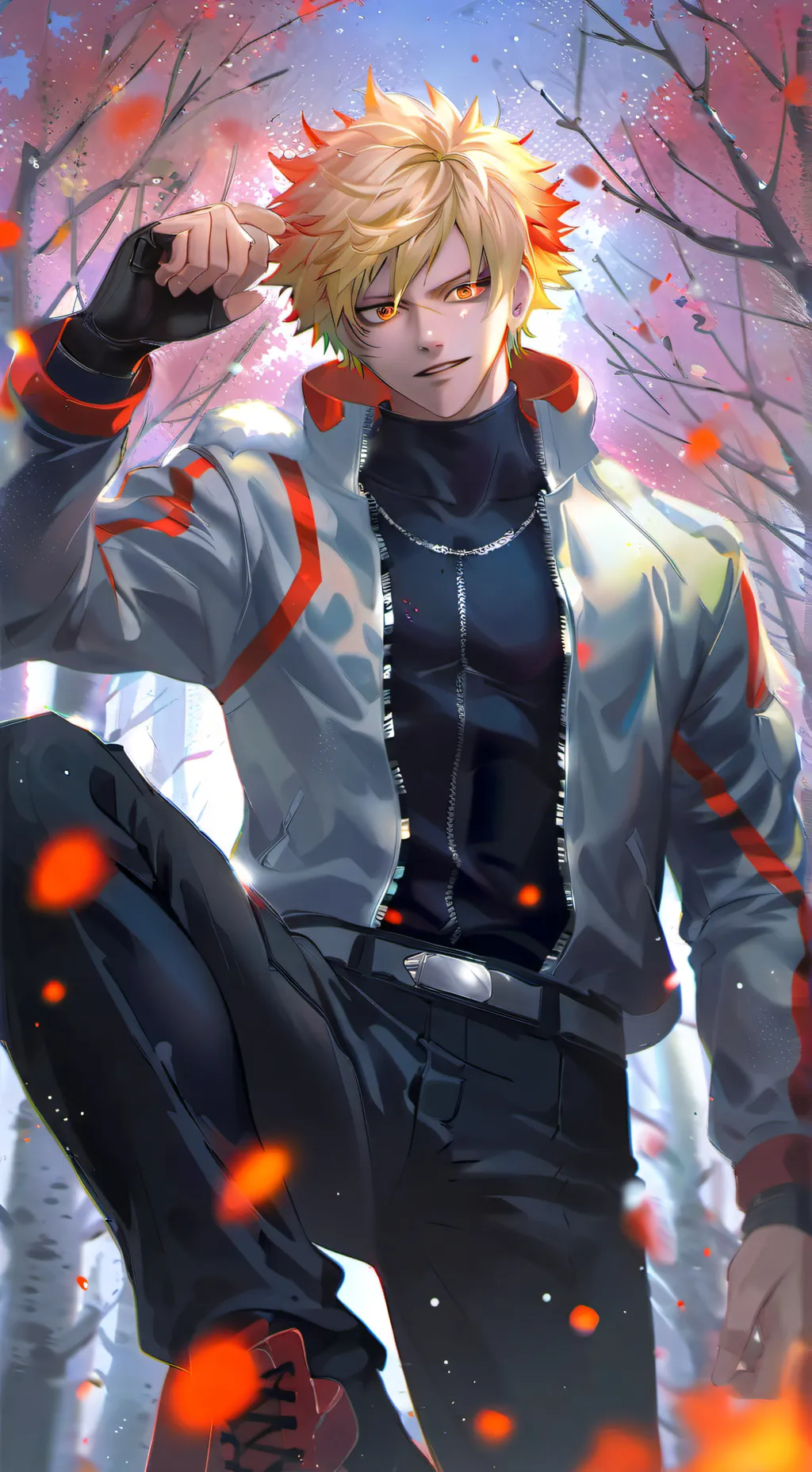 ai character: Katsuki Bakugo background