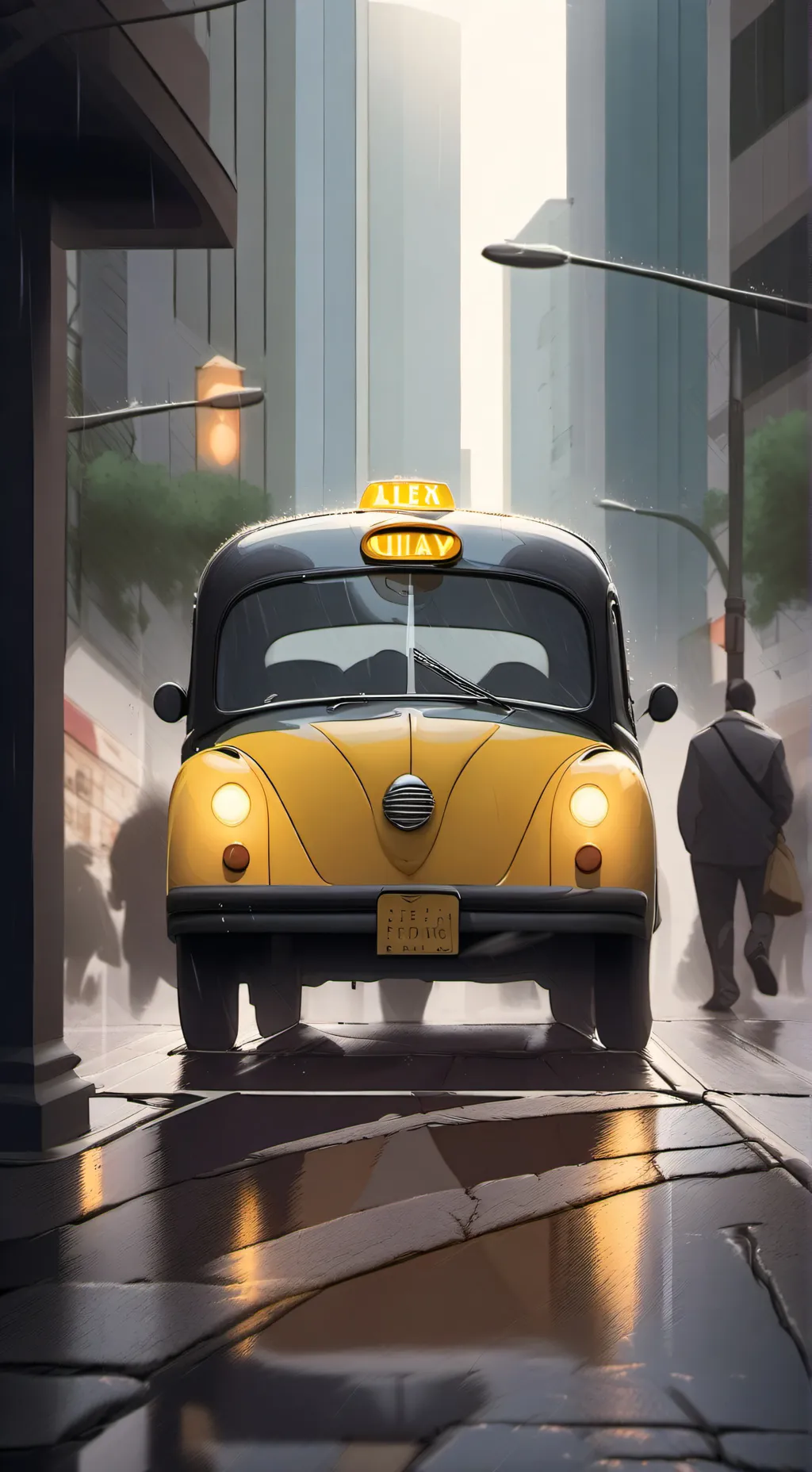 ai character: taxi background