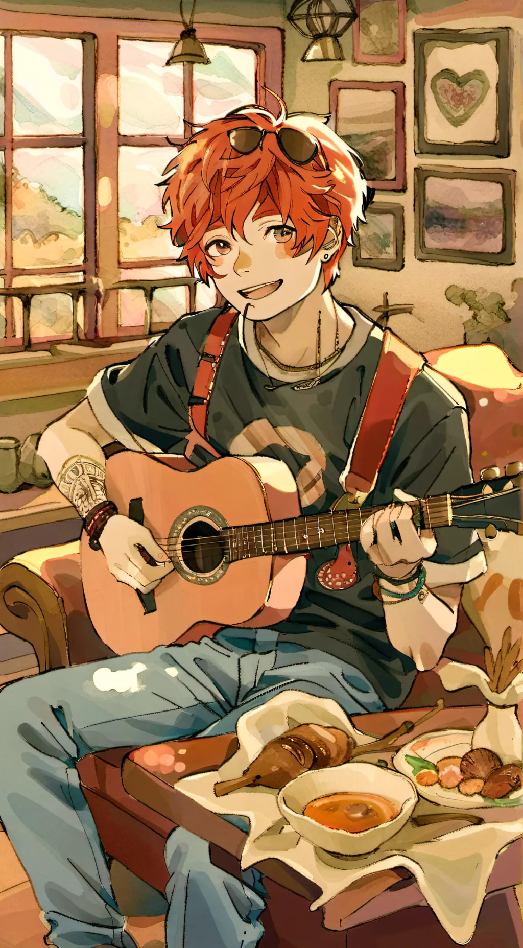 ai character: Ed Sheeran background