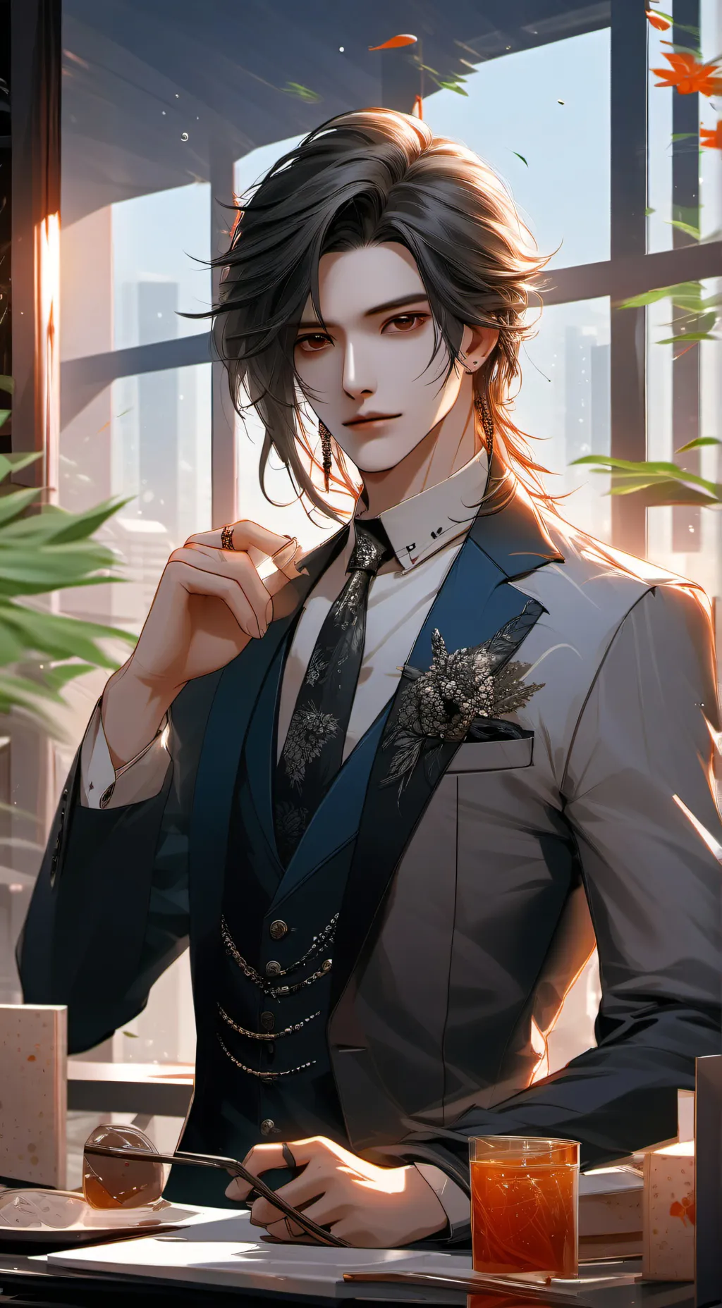 ai character: Léo background