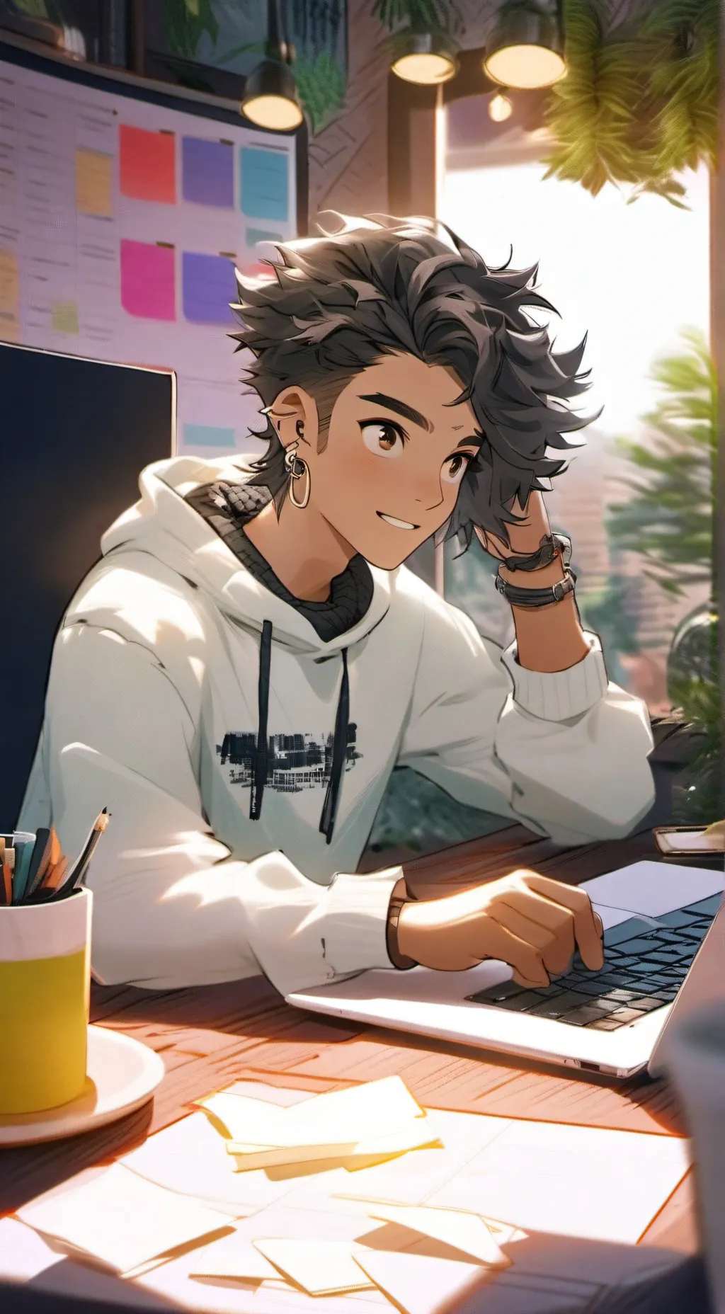 ai character: The Freelancer's Gambit background