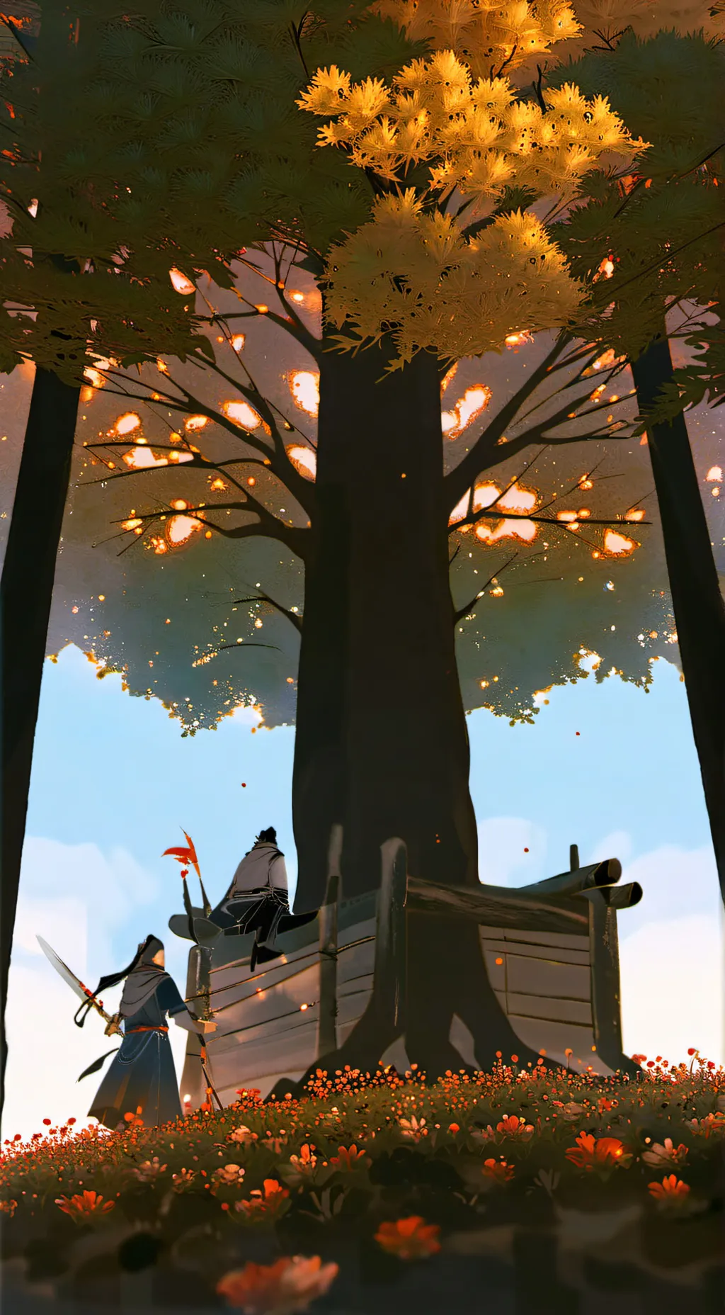 ai character: TREE background