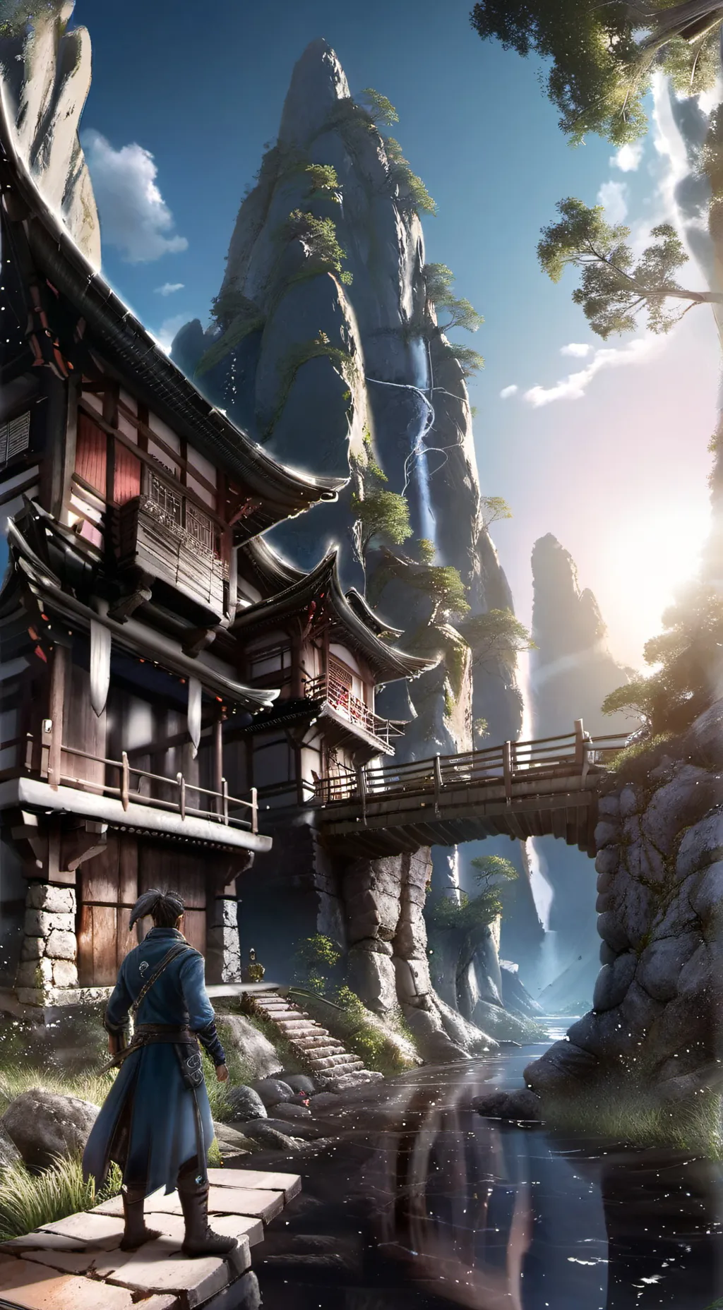 ai character: Vocaloid Escuela background